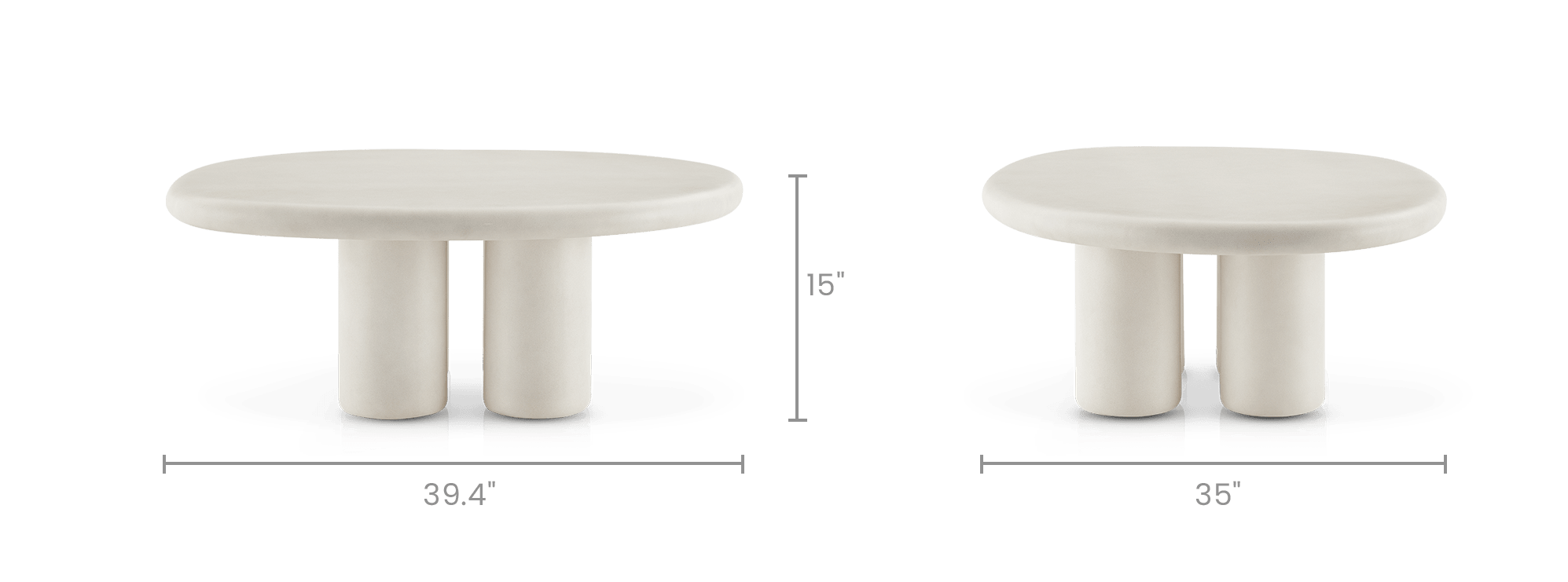 dimension of Olwen Coffee Table