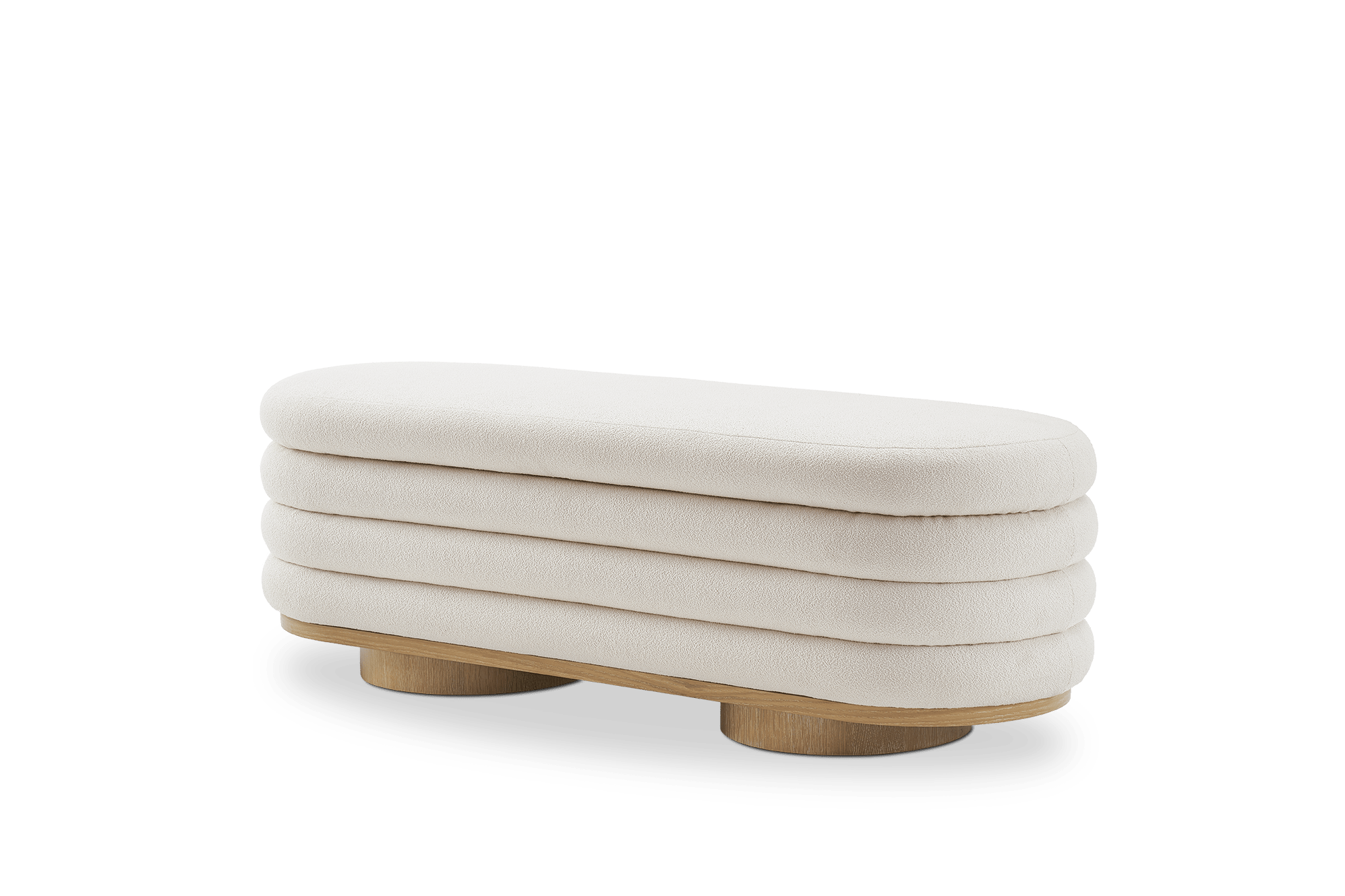 Freida Performance Bouclé Storage Bench 8