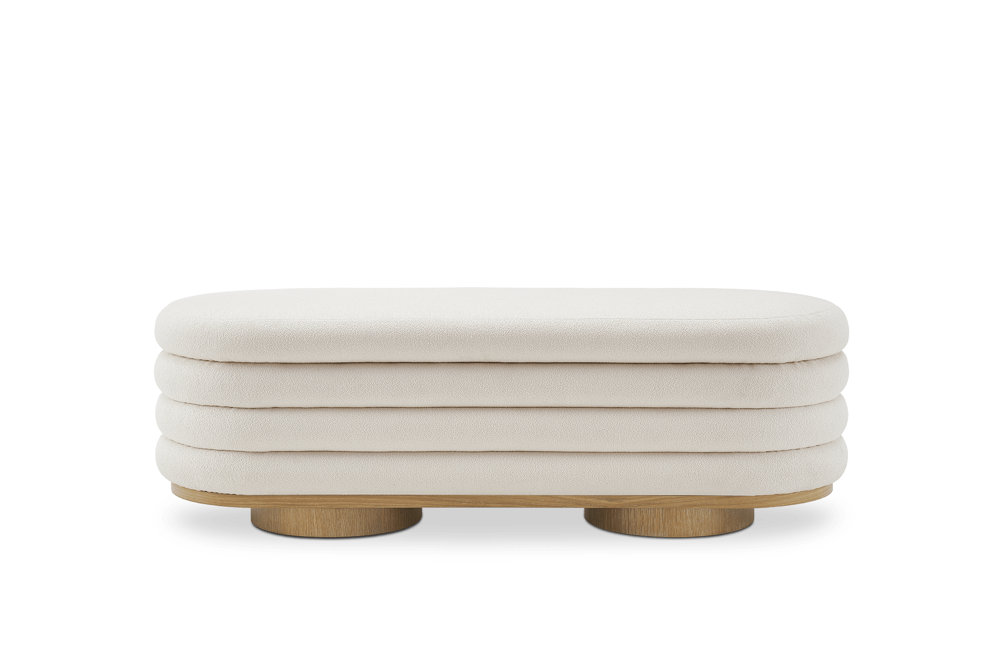 Freida Performance Bouclé Storage Bench 1