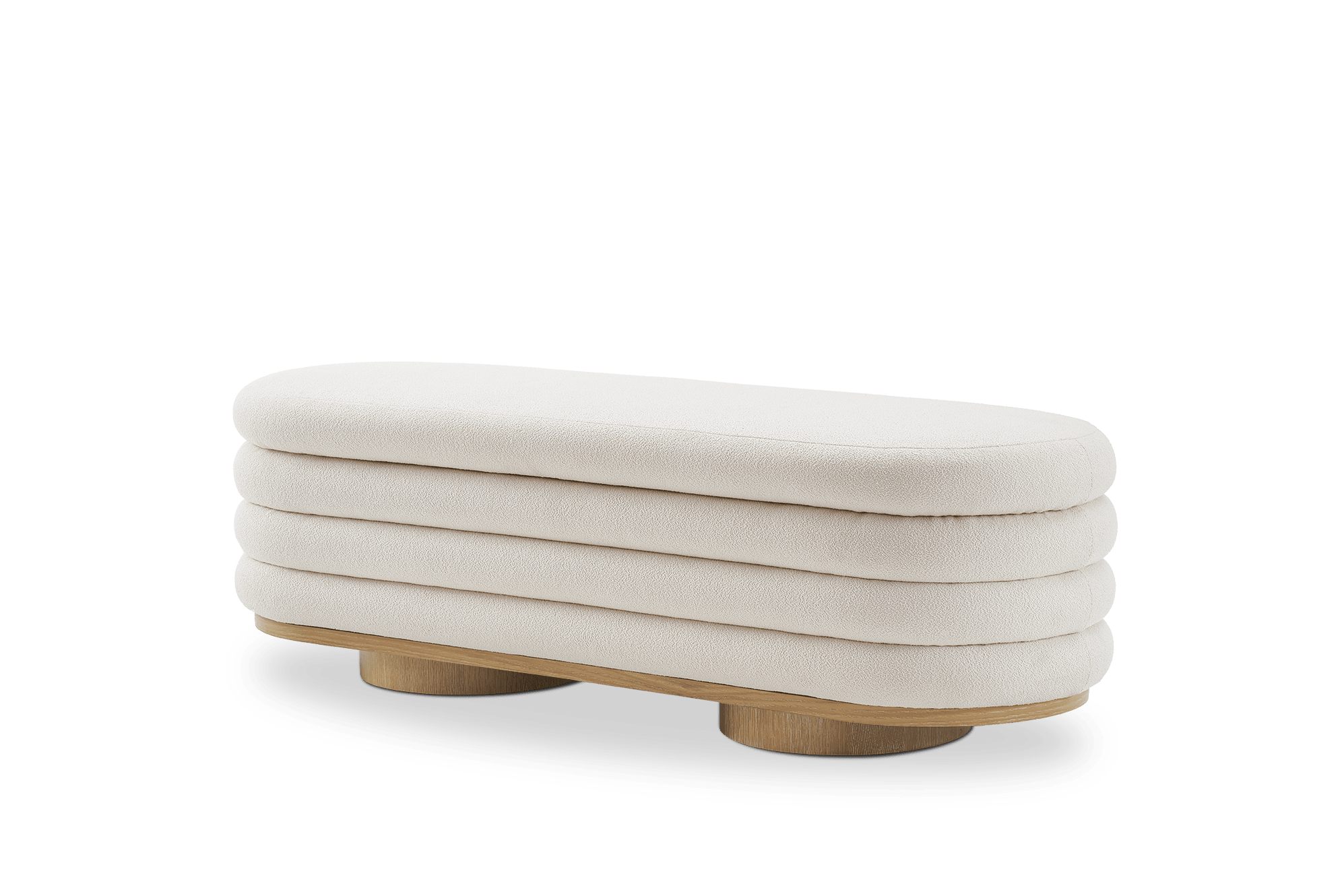 Freida Performance Bouclé Storage Bench 8