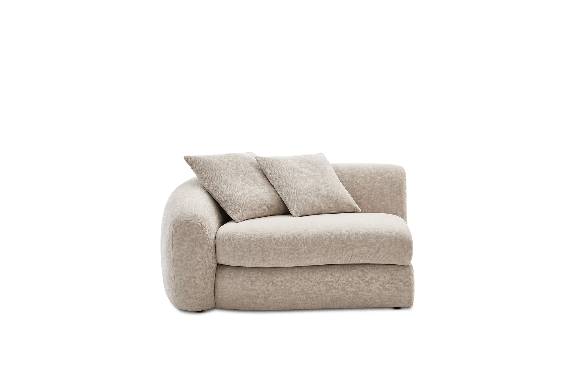 Fable Left Arm Sofa, (Vermont) Performance Oyster