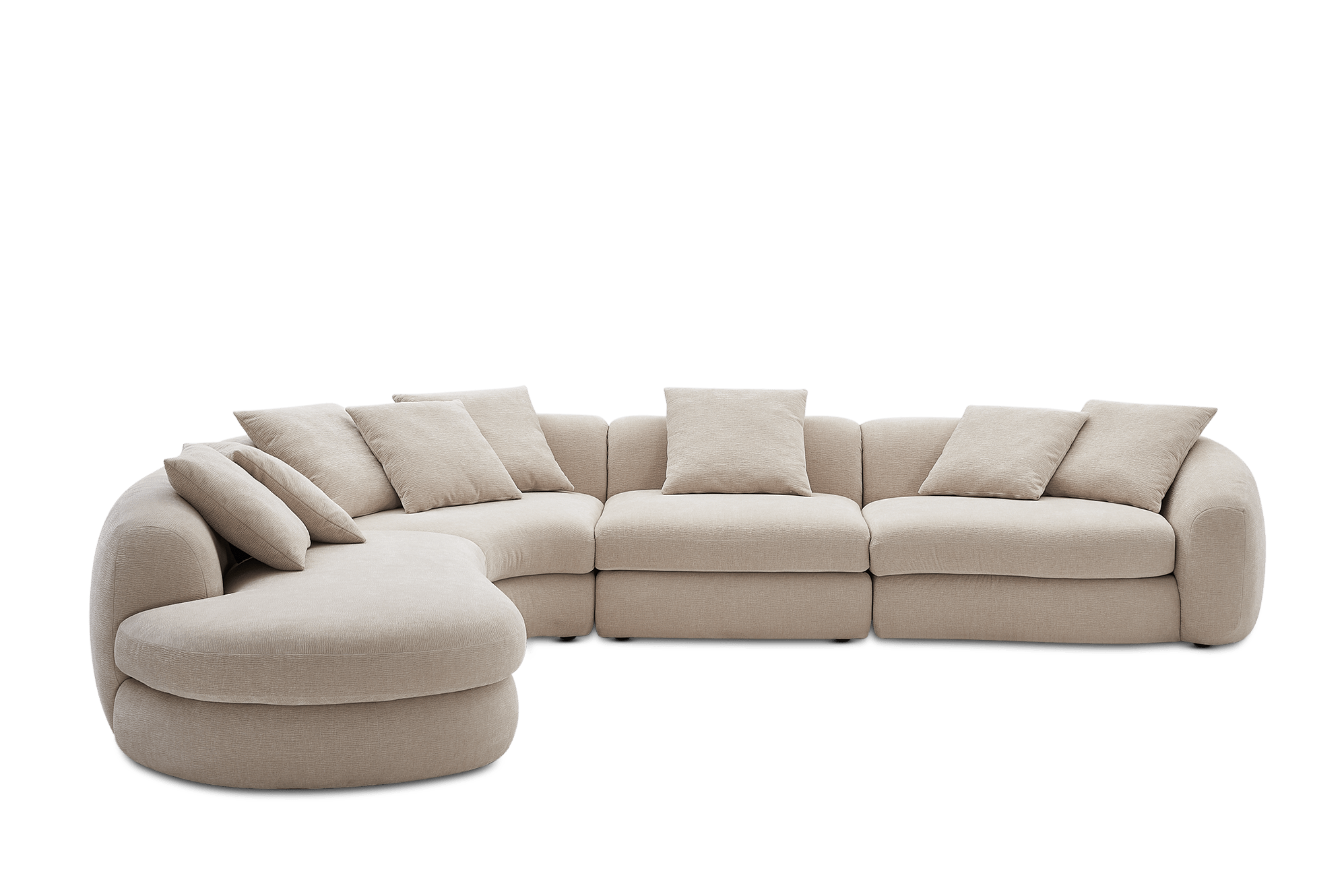 Fable Performance Fabric Extended Chaise Sectional Sofa 10