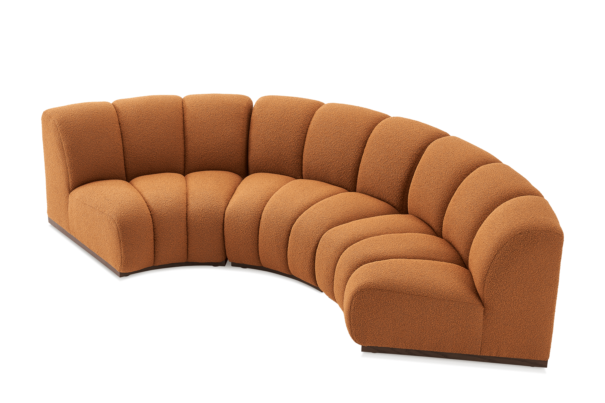 Marlow Performance Bouclé Curve 3 Seater Sofa 11