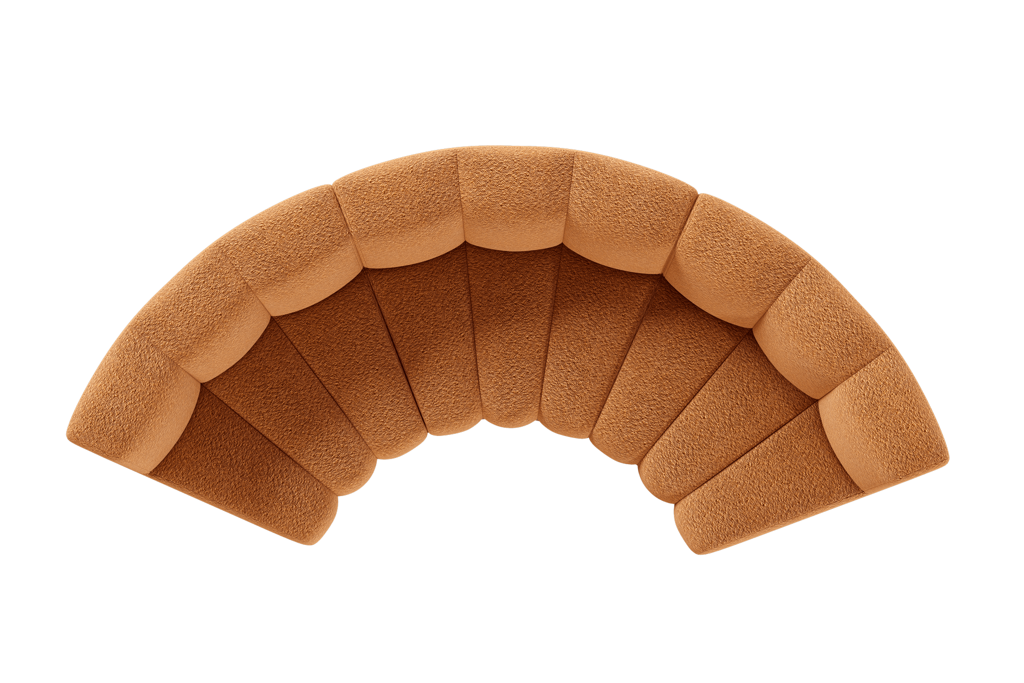 Marlow Performance Bouclé Curve 3 Seater Sofa 10