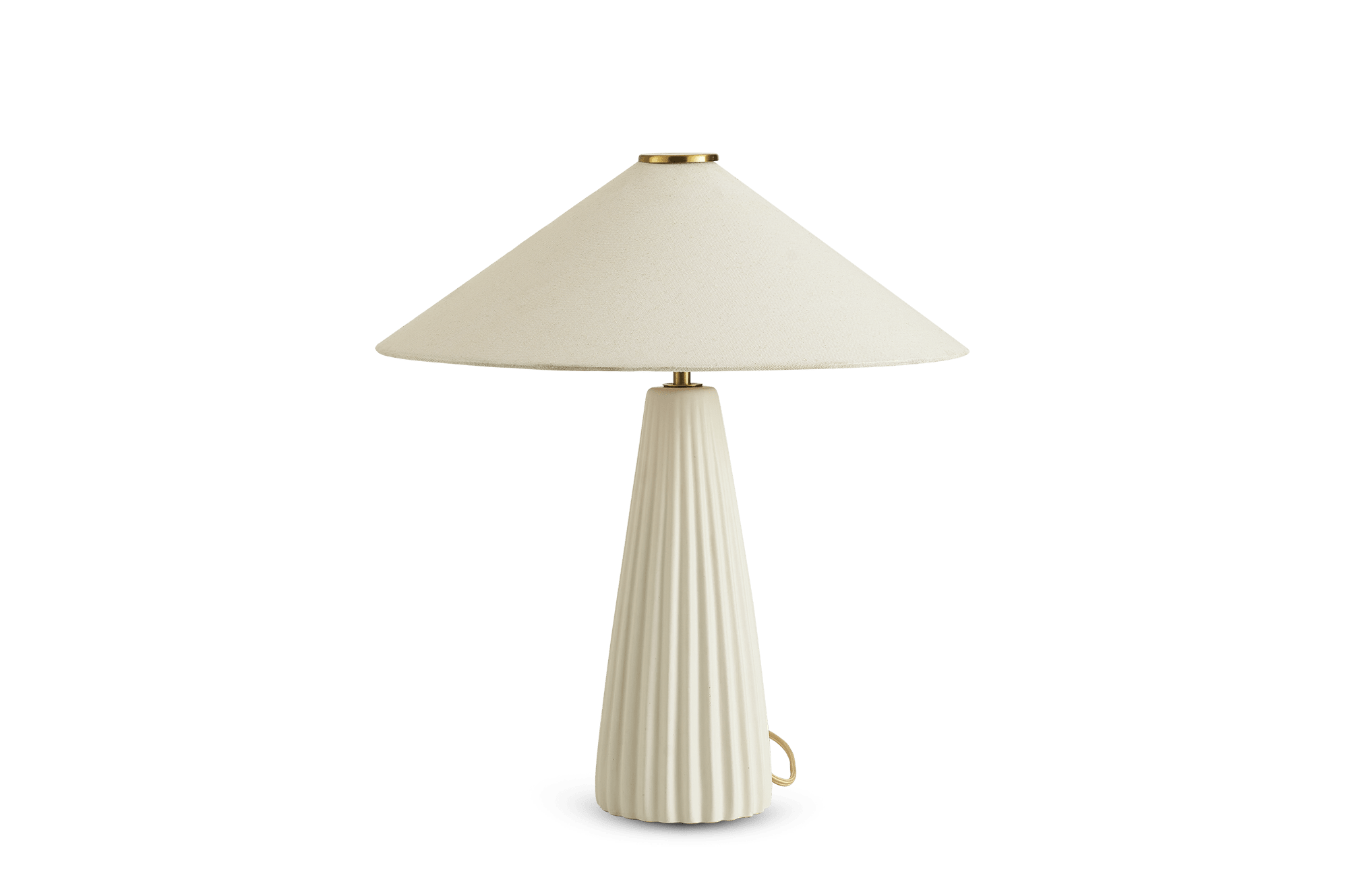 Alba Fluted Ceramic Table Lamp 1