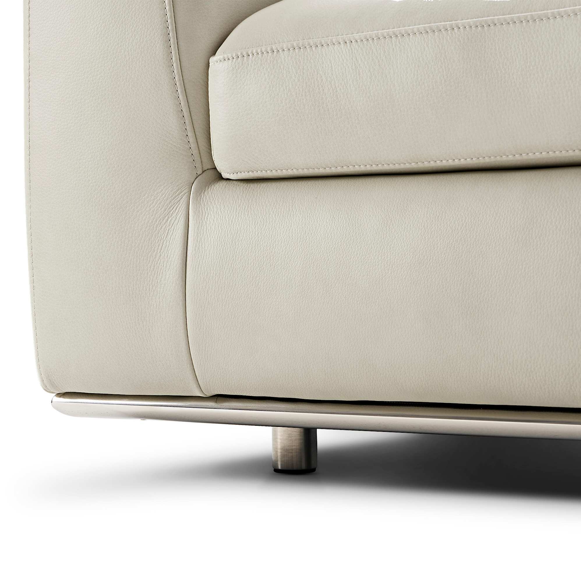 Hamilton Leather Chaise Sectional Sofa 5