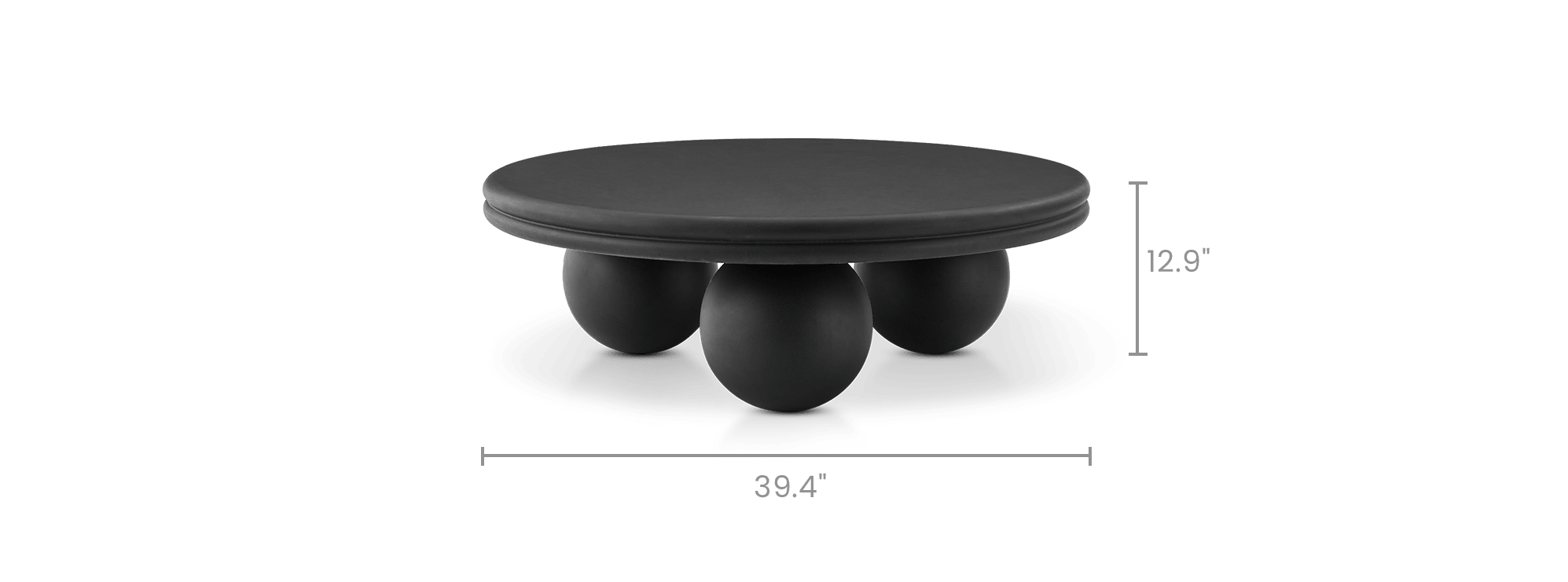 dimension of Duncan Round Coffee Table