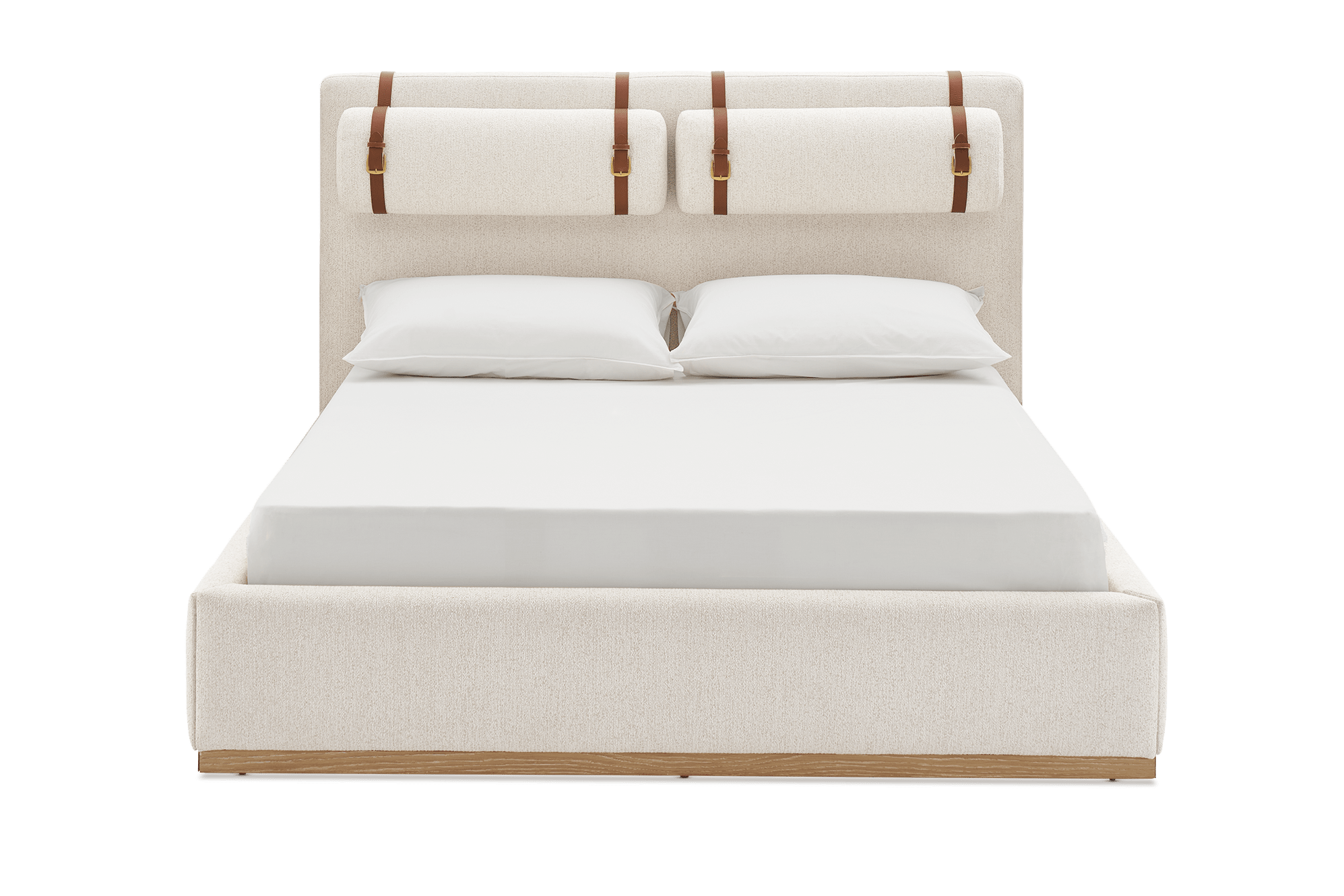 Claude Performance Fabric King Size Bed, Dune
