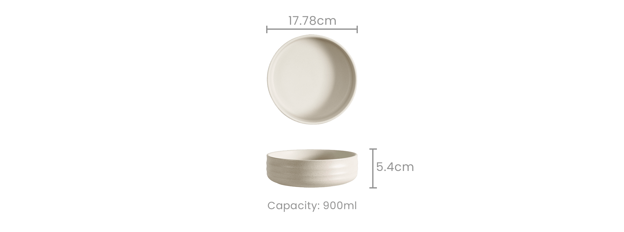 dimension of Audrey Serving Bowls, Set of 4