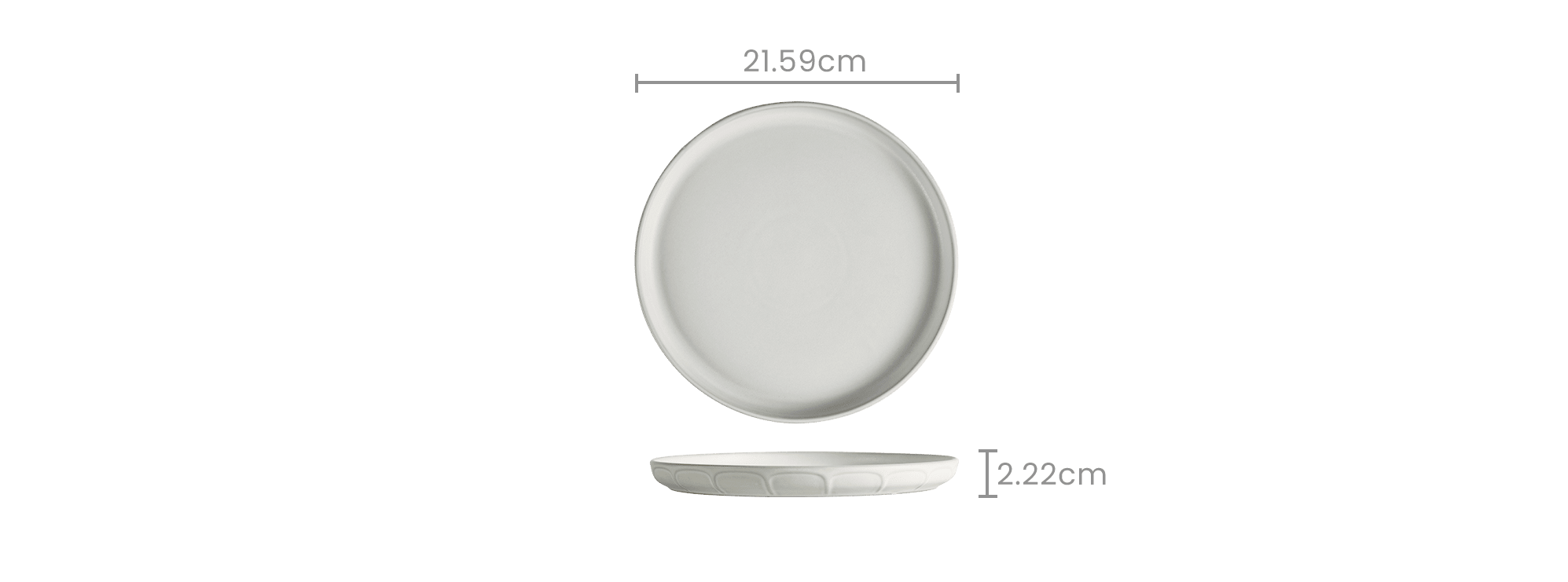 dimension of Grace Salad Plates, Set of 4