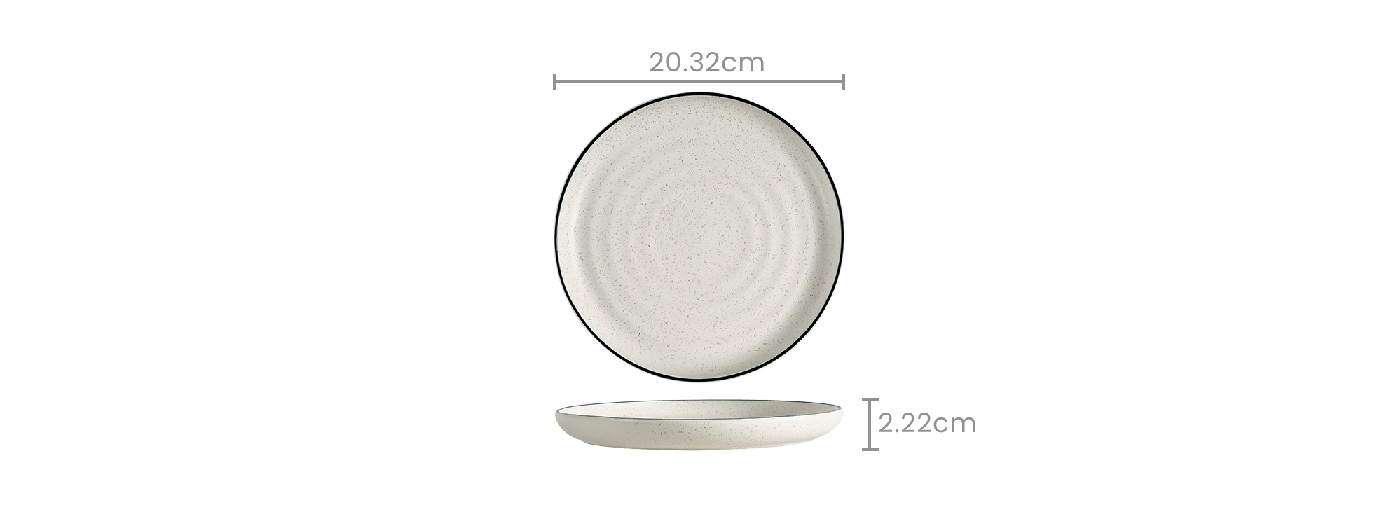 dimension of Sandy Salad Plates, Set of 4