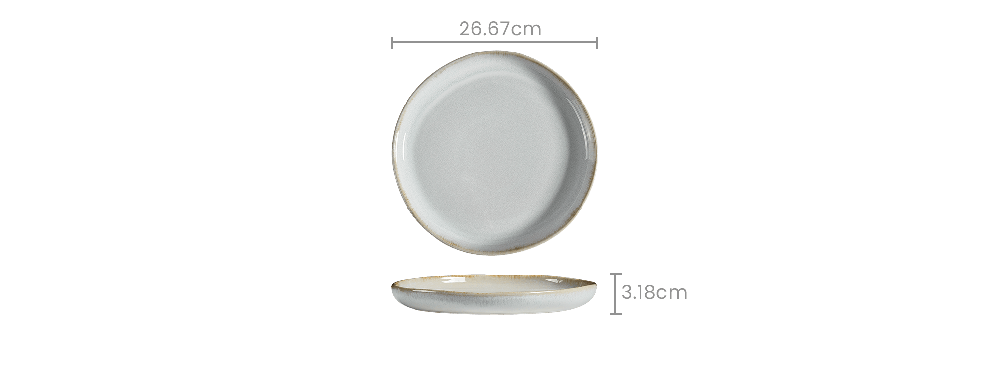 dimension of Renoir Dinner Plates, Set of 4