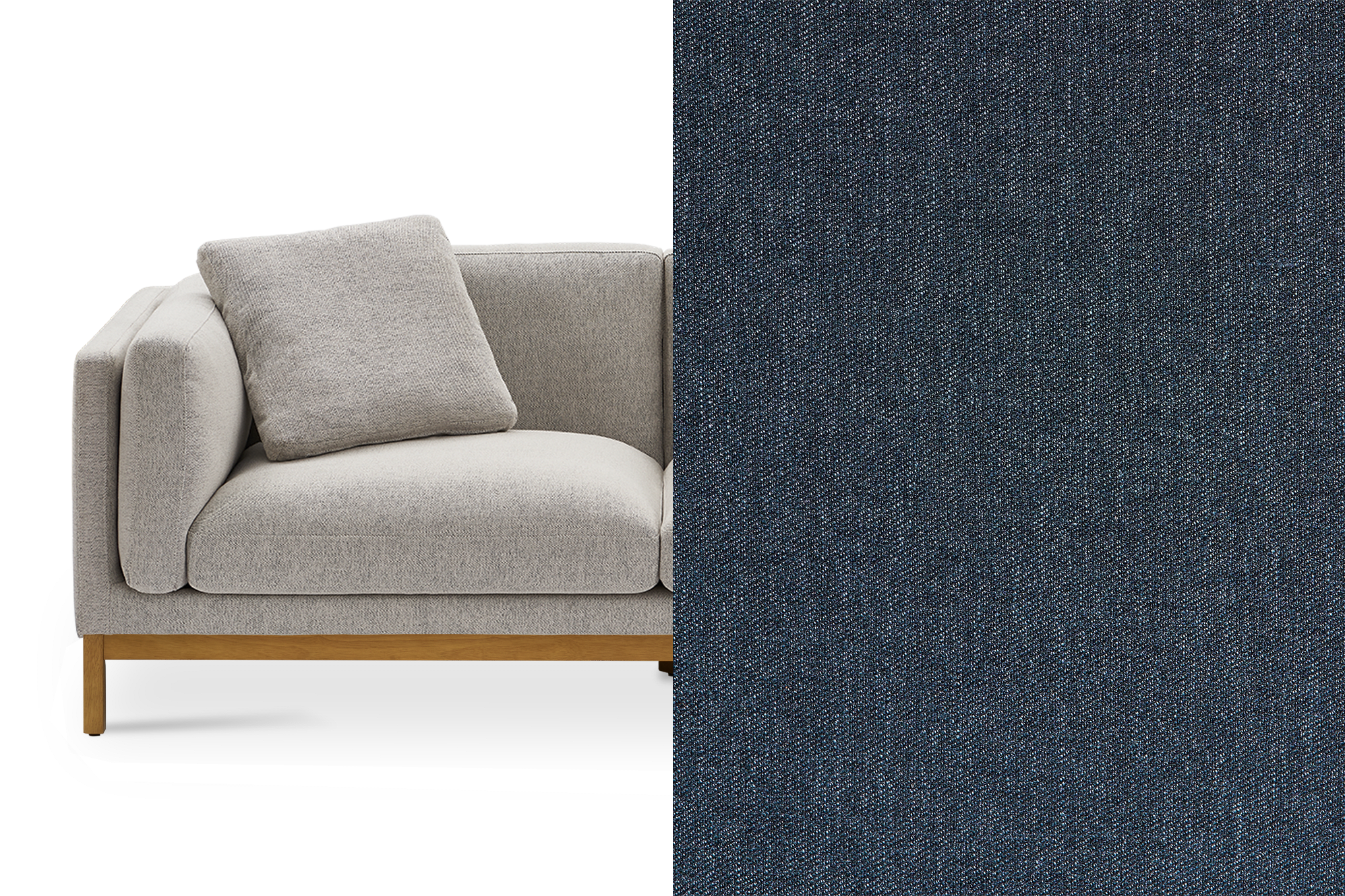 Owen Ottoman Customized, Indigo Blue (Natural Leg)