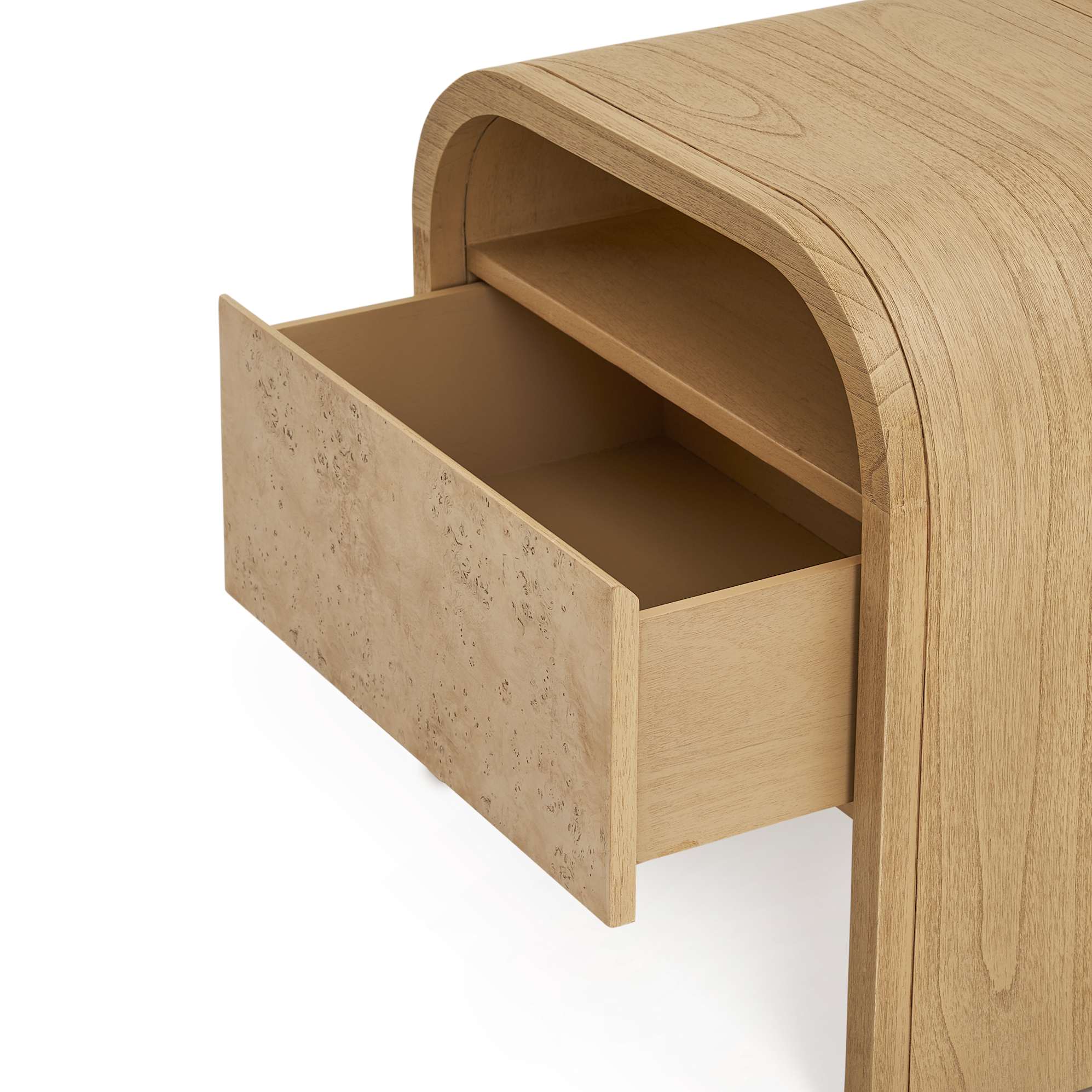 Dawson Bed with 2 Crescent Bedside Table Set 6