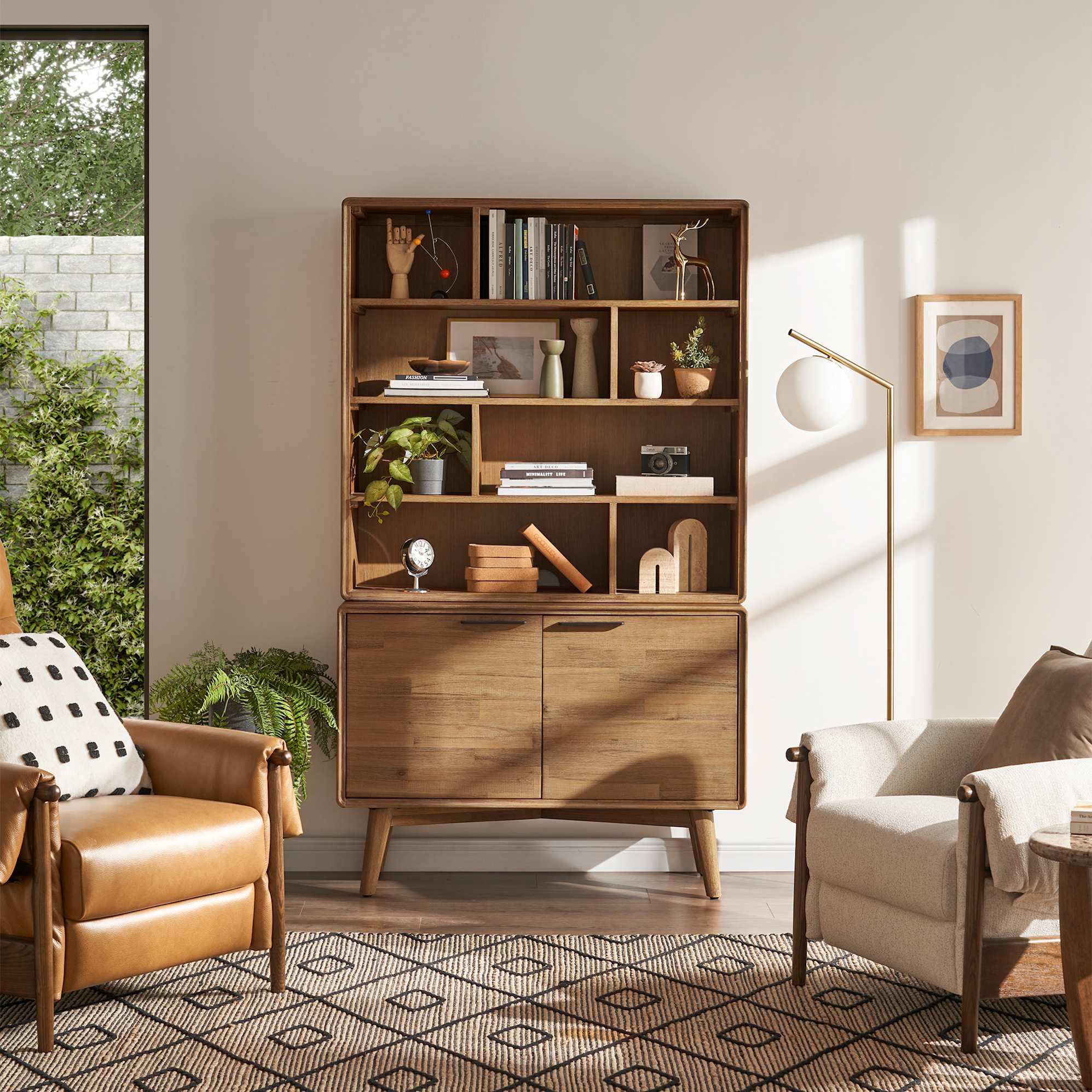 Seb Small Sideboard with Hutch lifestyle