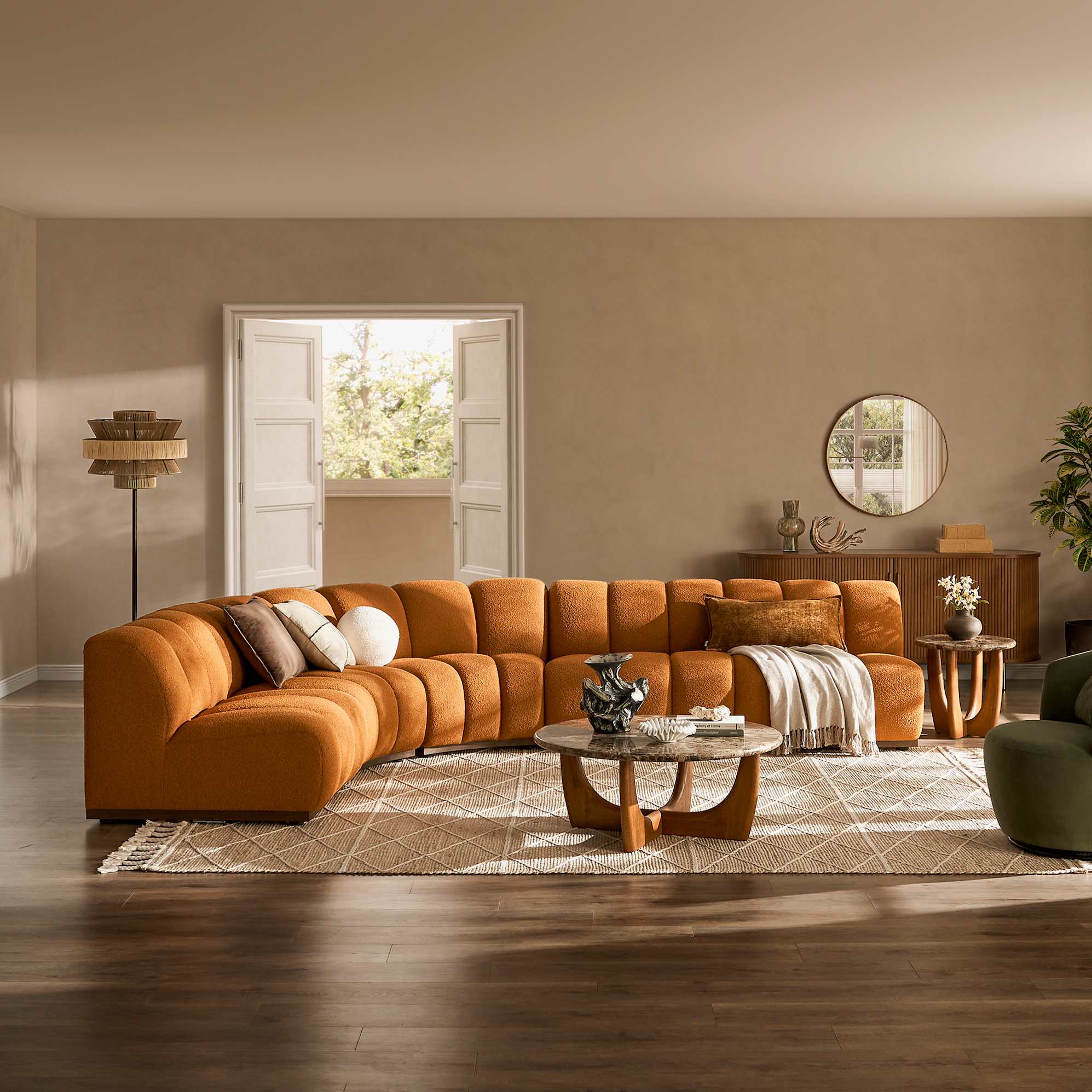 Marlow Performance Bouclé Chaise Sectional Sofa 3