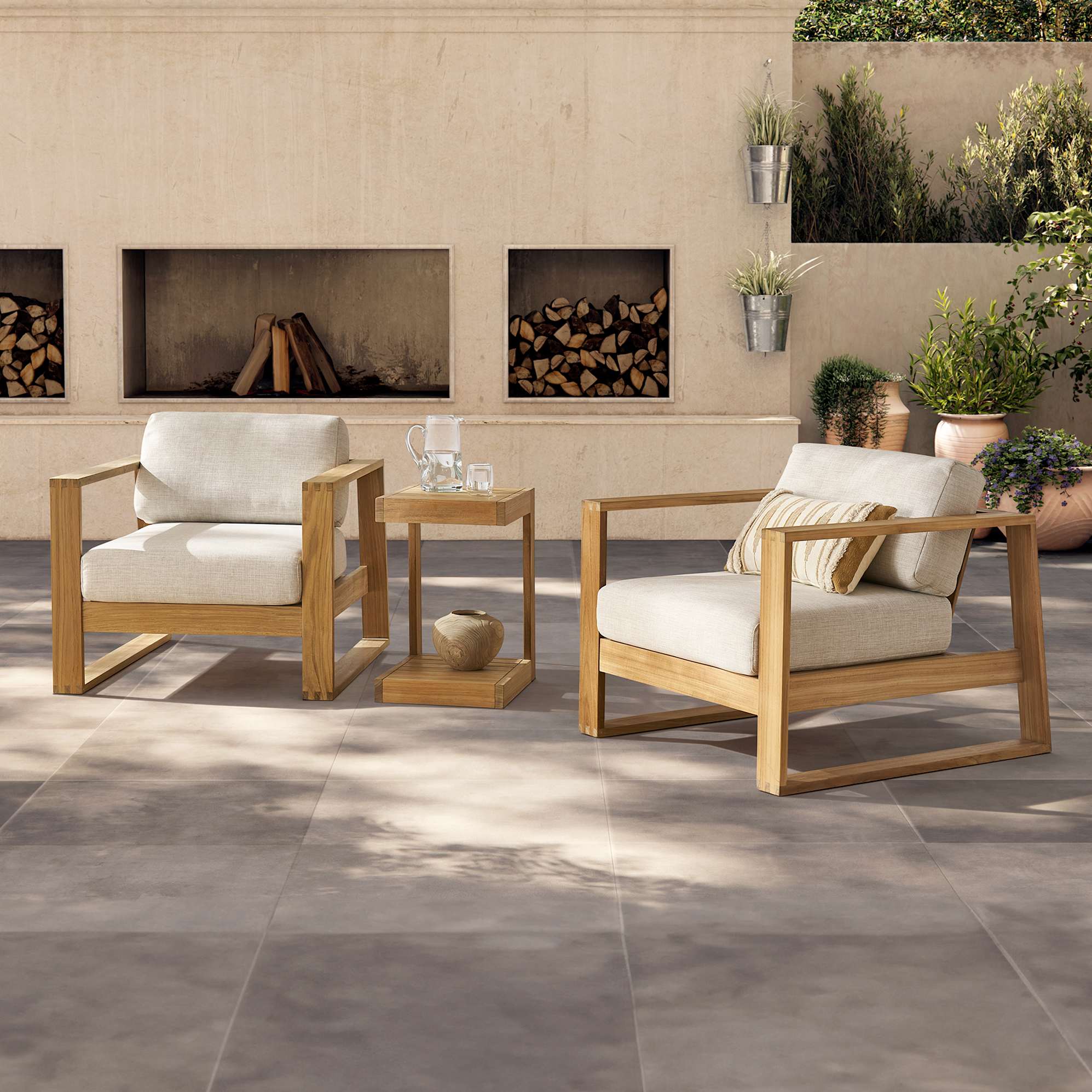 Rio Outdoor Teak C-Side Table 3