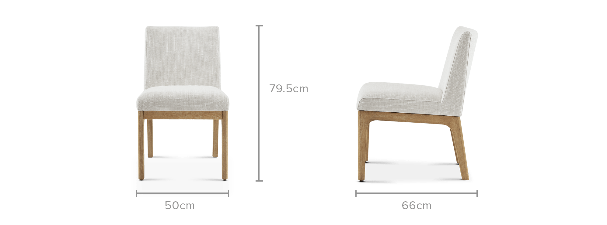 dimension of Elliot Performance Fabric Dining Chair