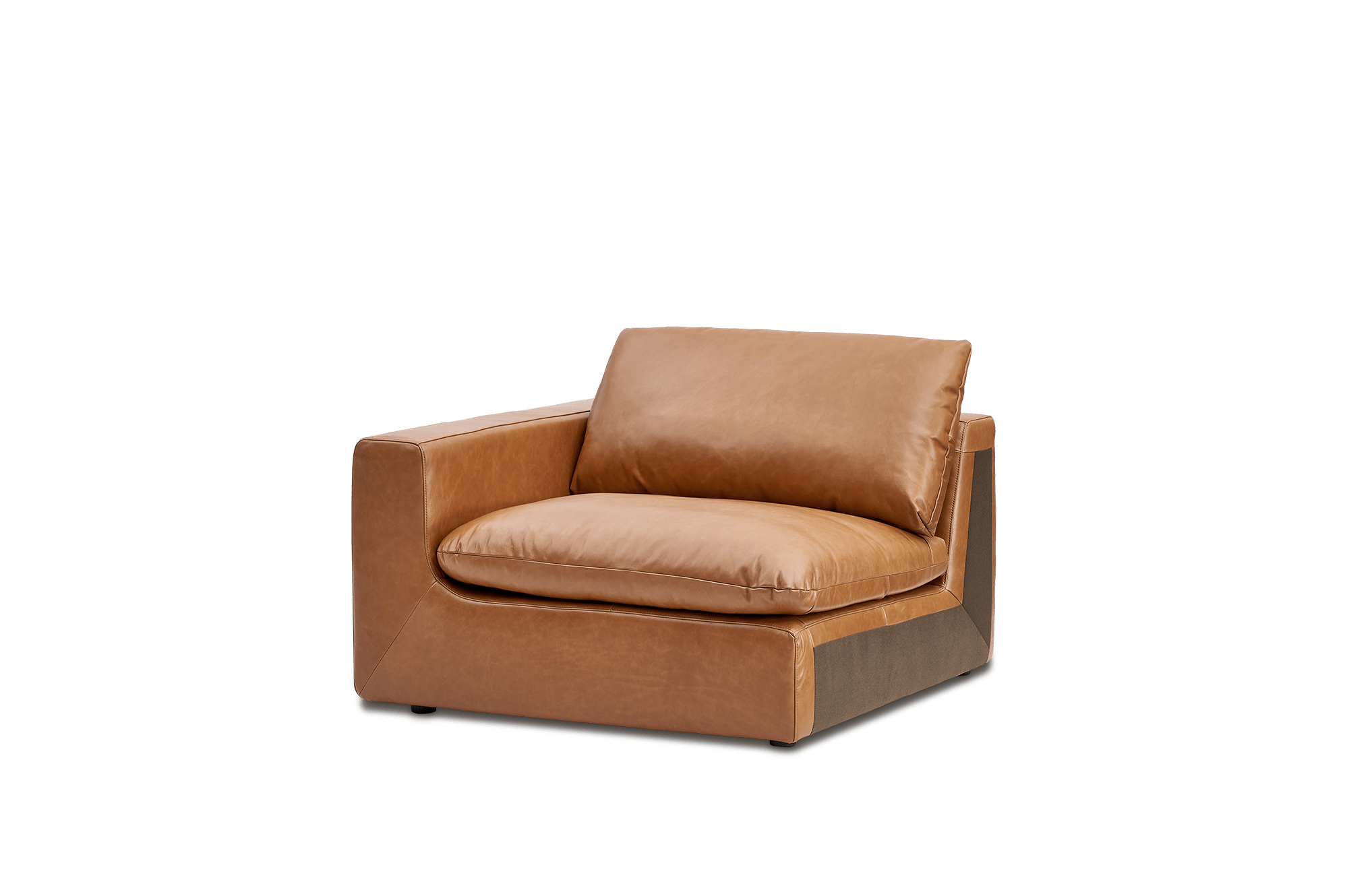 Dawson Leather Left Arm Sofa 9