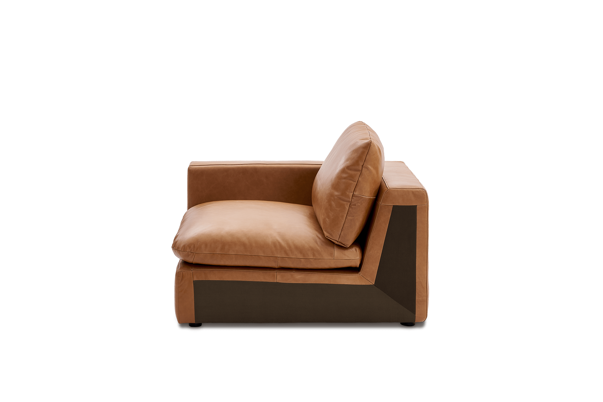 Dawson Leather Left Arm Sofa 10