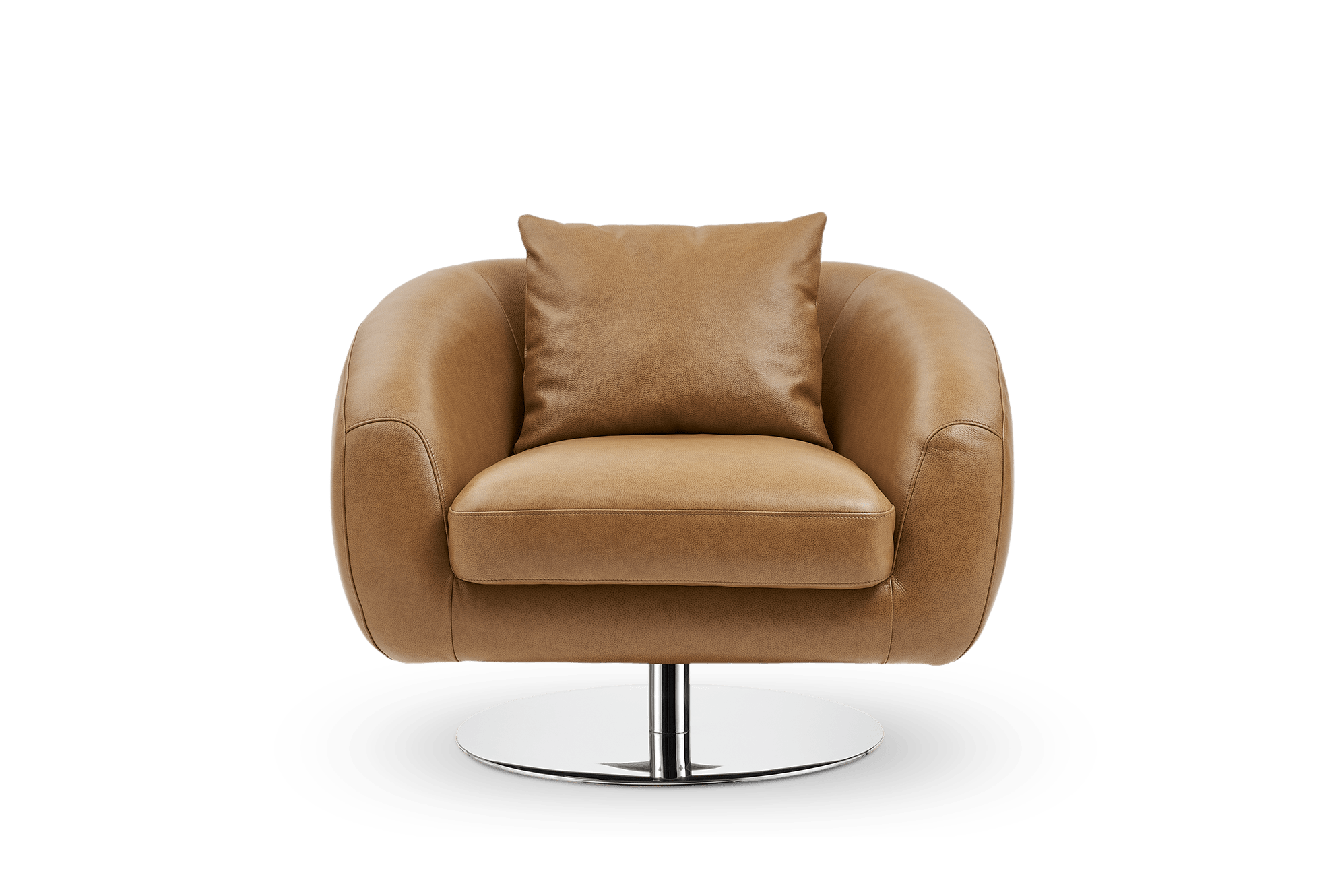 Xander Leather Swivel Armchair 8