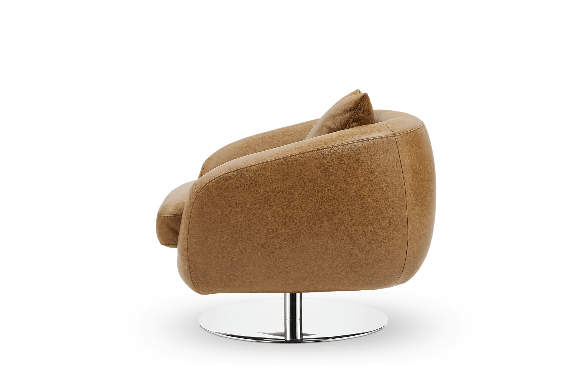 Xander Leather Swivel Armchair 9