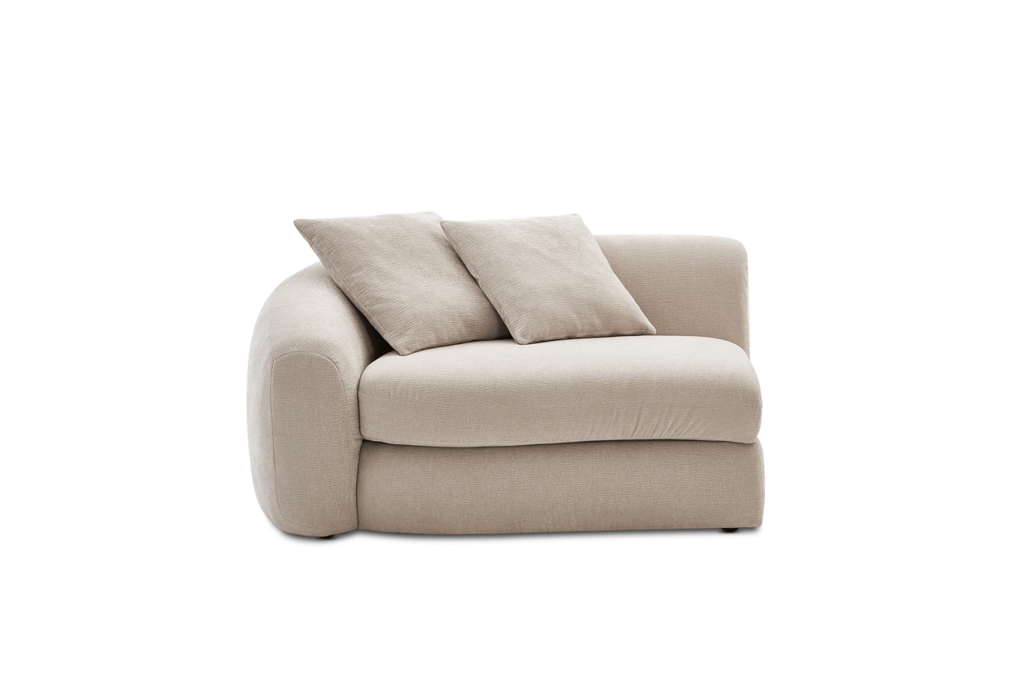 Fable Left Arm Sofa, (Vermont) Performance Oyster