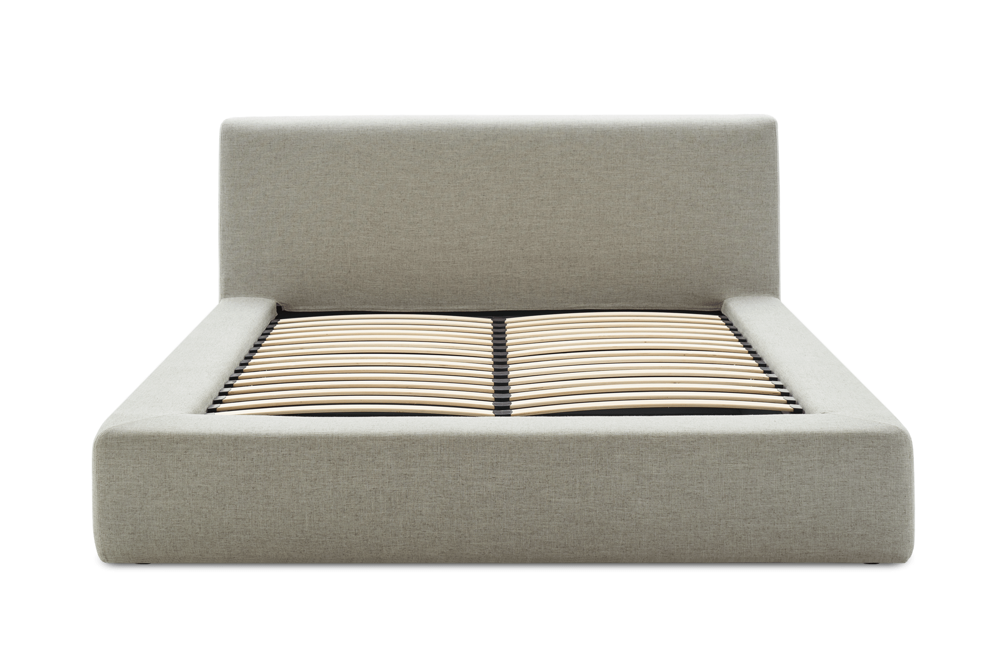 Dawson King Size Storage Bed Cover, (Textured Linen Weave) Medium Grey