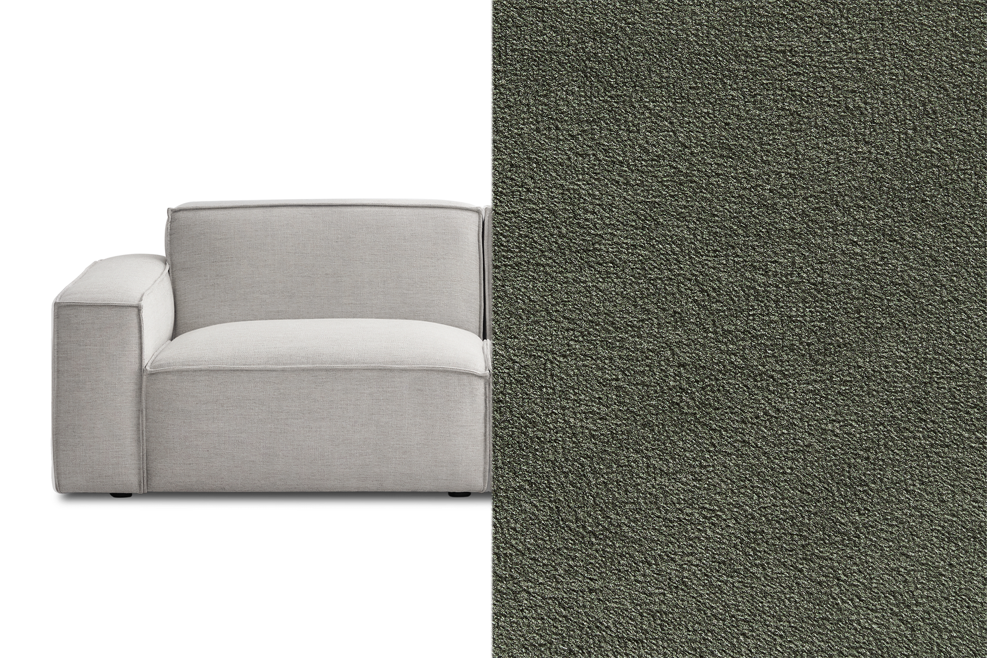 Jonathan Corner Sofa Customised, (Performance Peyton) Moss