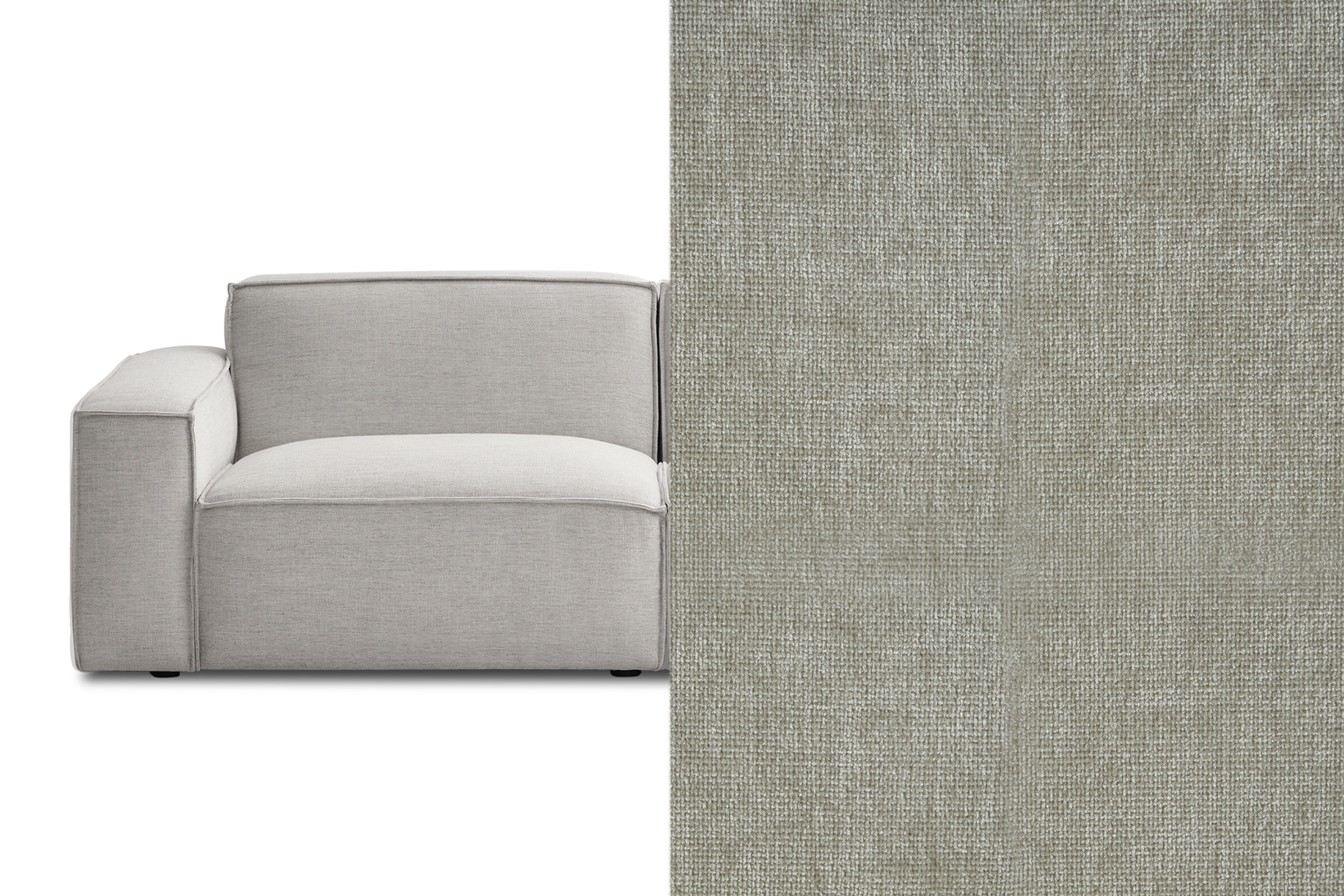 Jonathan Corner Sofa Customised, (Cheyenne) Nickel Grey