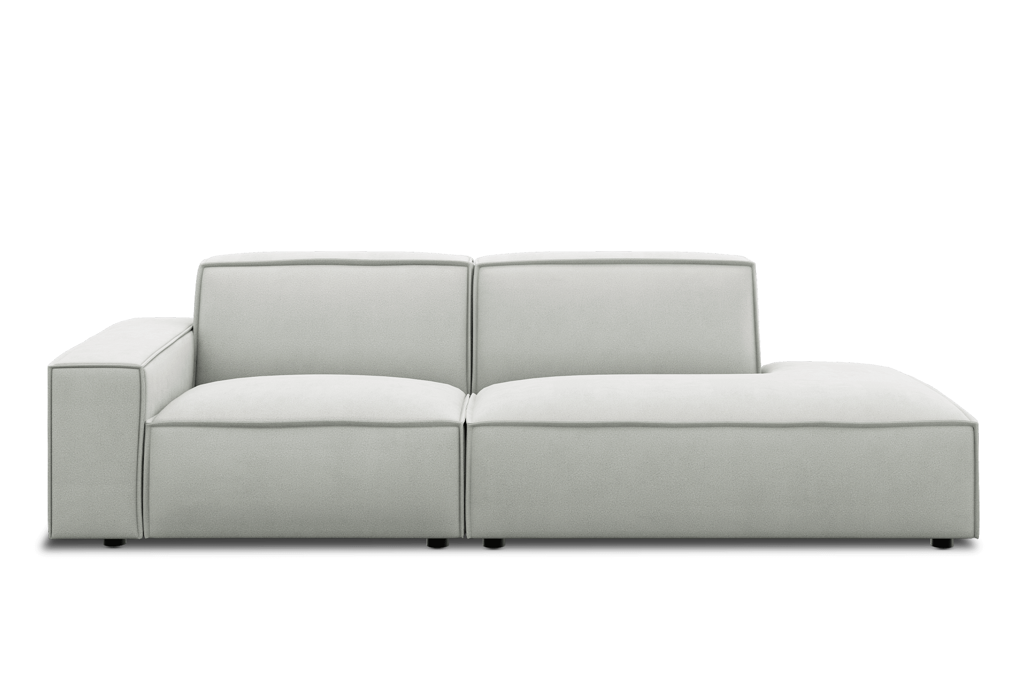 Jonathan Side Chaise Sofa Right Facing Customized, (Performance Peyton) Dove Grey