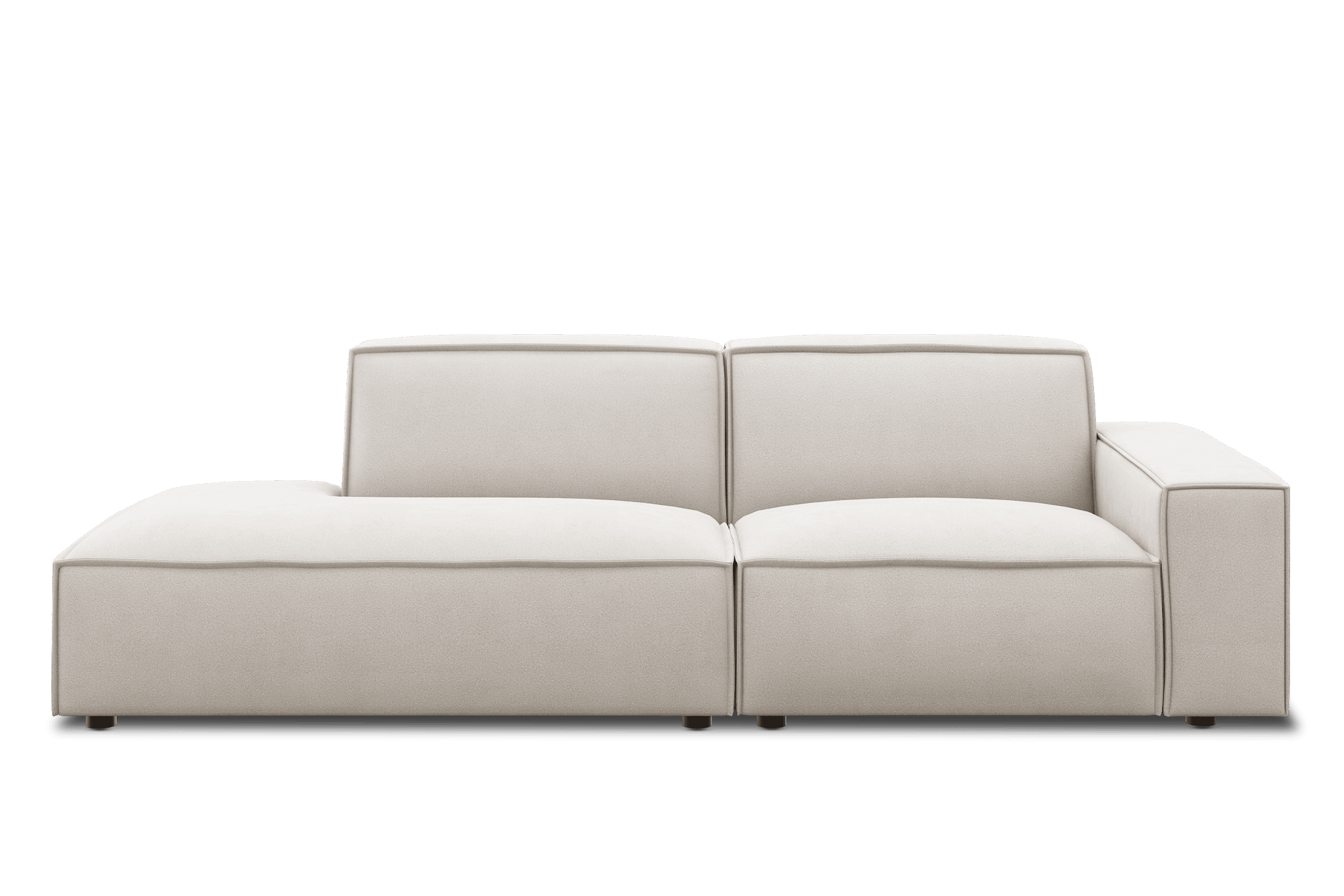 Jonathan Side Chaise Sofa Left Facing Customized, (Performance Peyton) Ivory