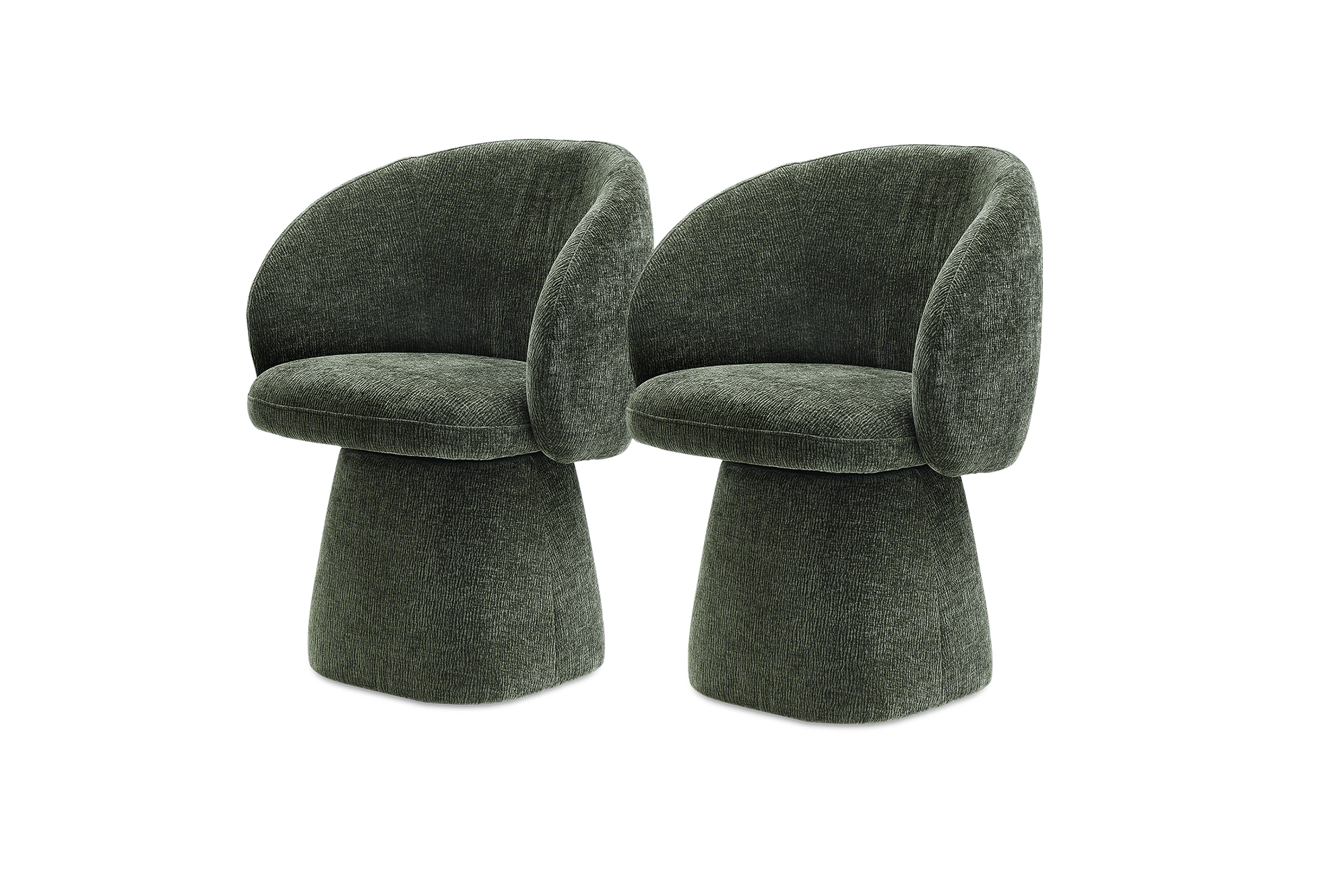 Cassidy Swivel Chair Set of 2, Performance Vermont Cypress