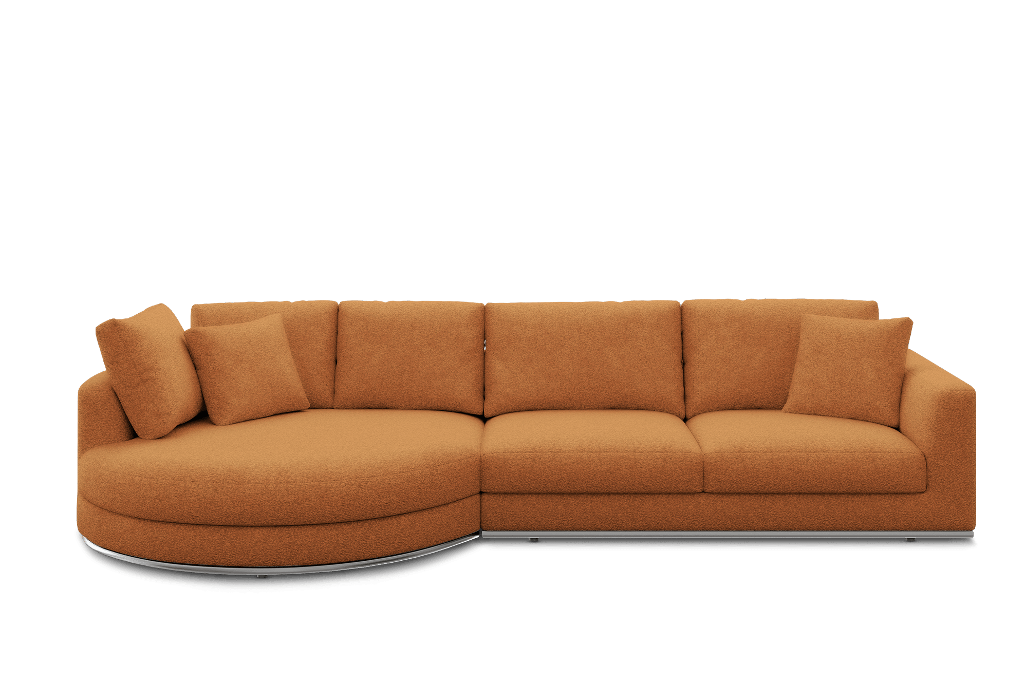JH E2E Test Sofa Left Facing Customized, (Performance Infinity) Ginger
