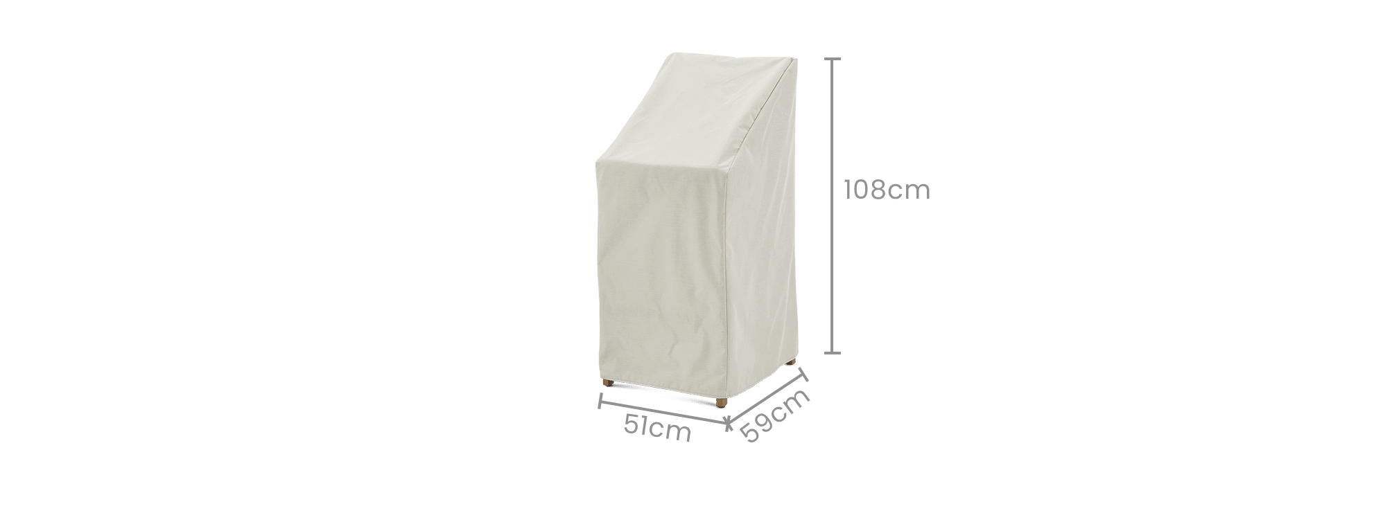 dimension of Rio Outdoor Bar Stool Set Cover