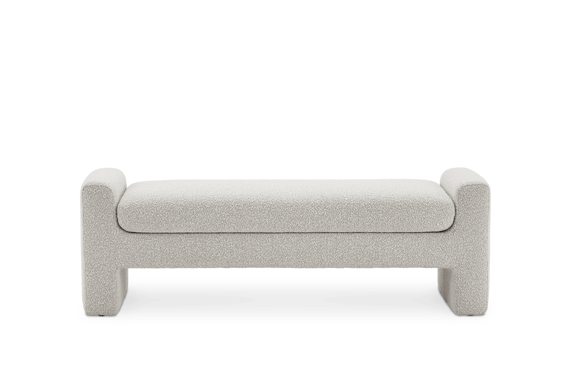 Dakota Bench 151cm, (Performance Infinity Boucle) White Quartz