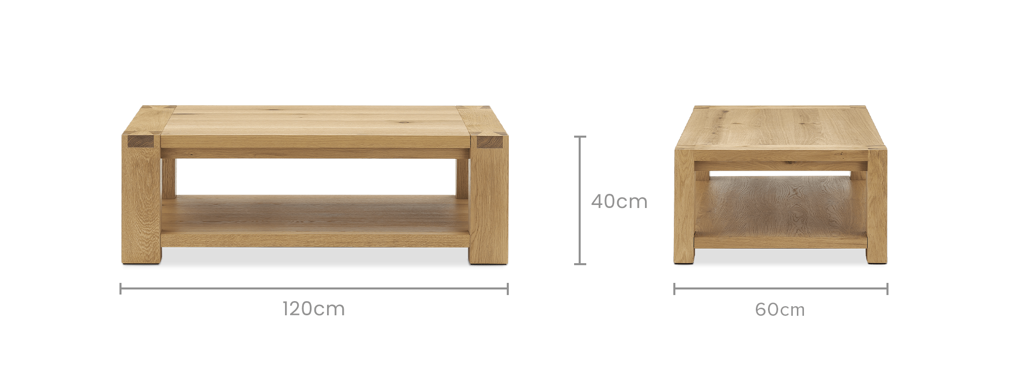 dimension of Bradley Rectangular Coffee Table