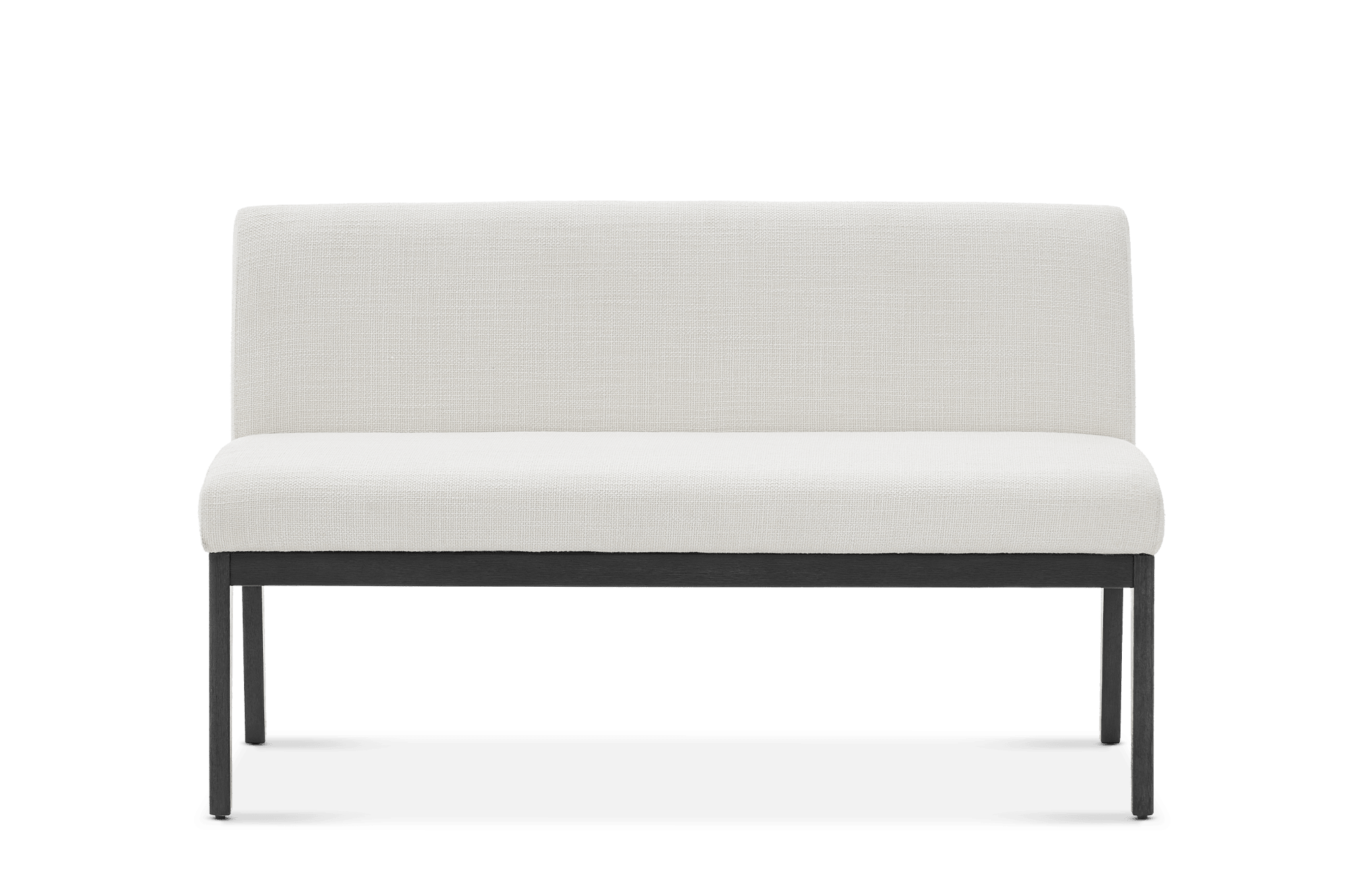 Elliot Banquette Bench, (Performance Marcel) Brilliant White (Espresso Leg)