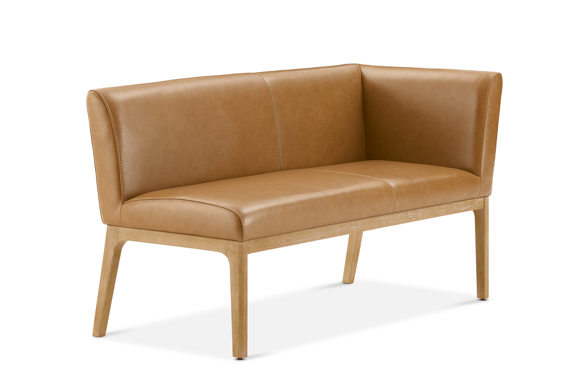 Elliot Leather Right Banquette Bench 7