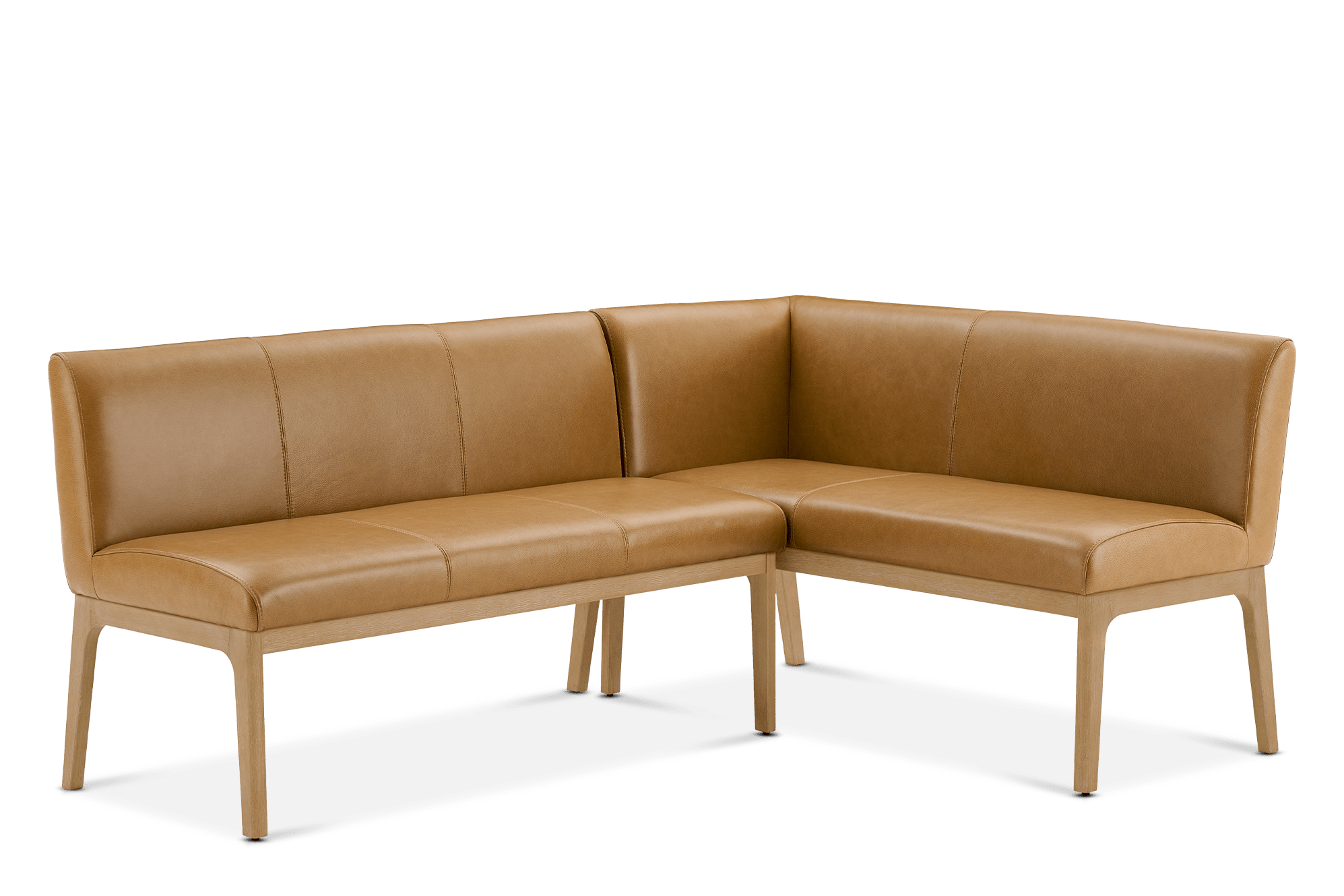 Elliot Leather L-Shape Banquette