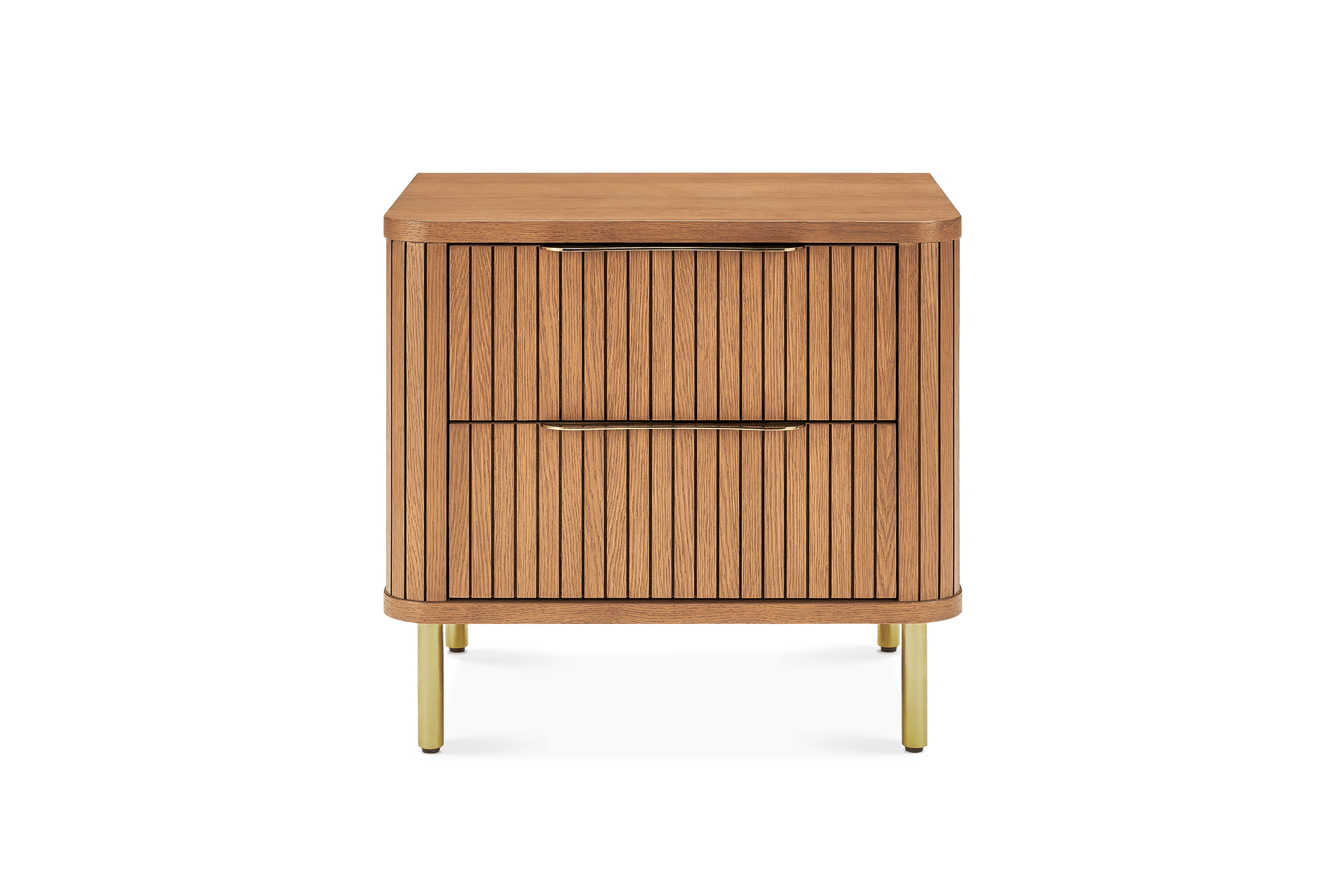 Harper Bedside Table 60cm, Chestnut