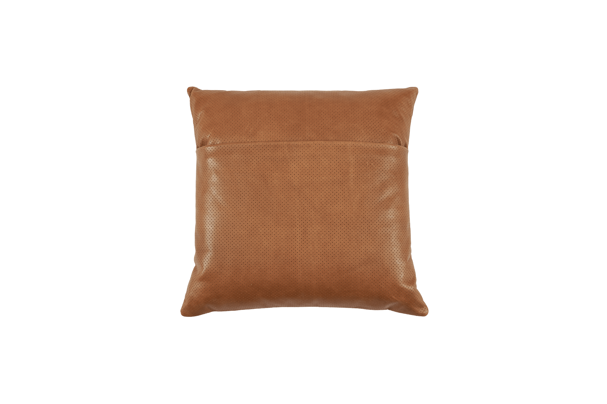 Orion Leather Throw Pillow 50x50cm, Cocoa