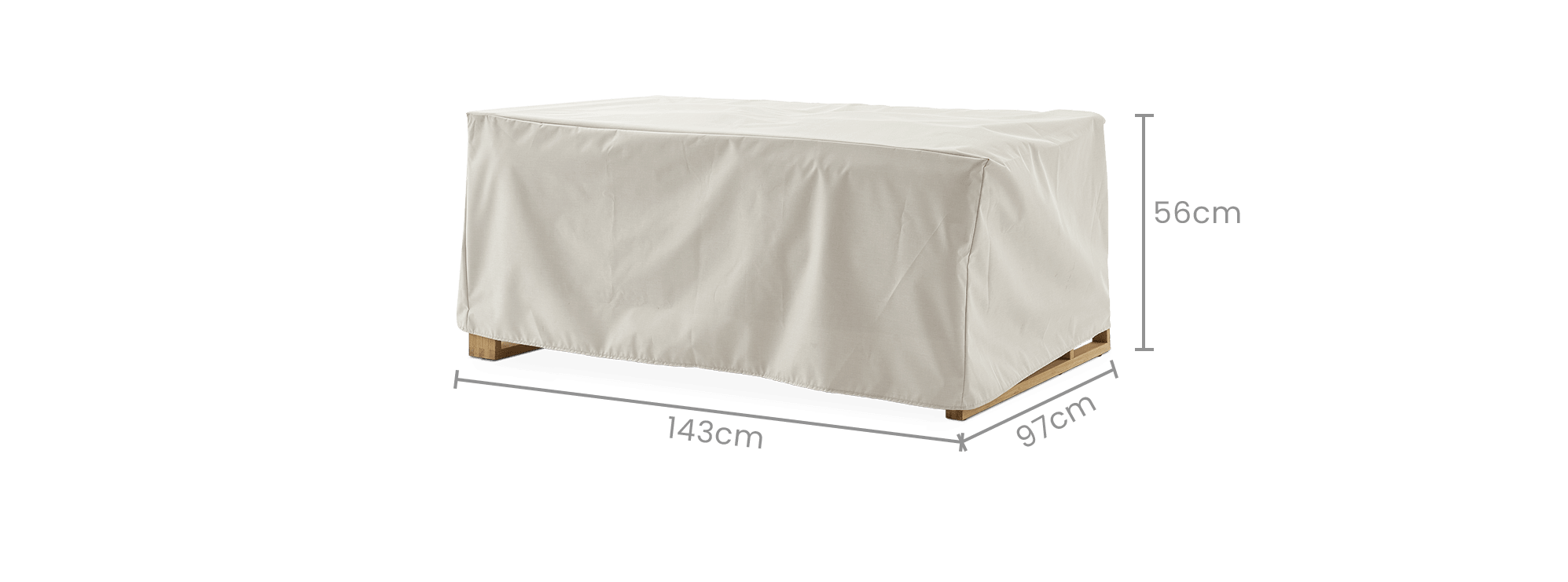 dimension of Rio Outdoor 2 Seater Sofa Cover