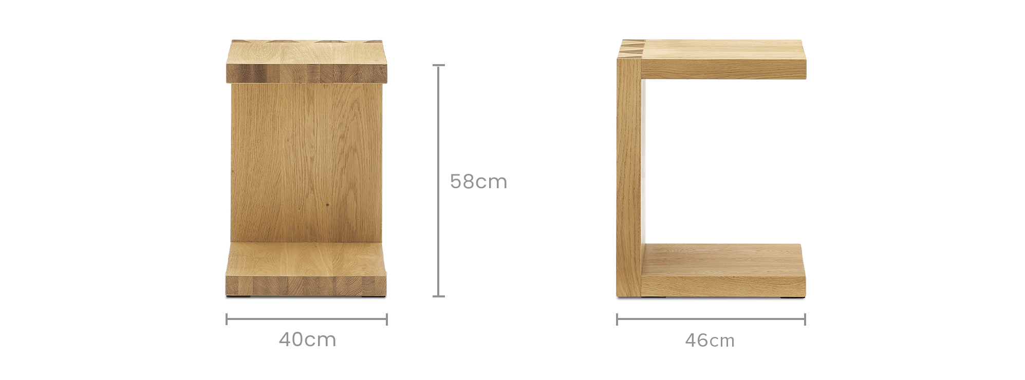 dimension of Bradley C-Side Table