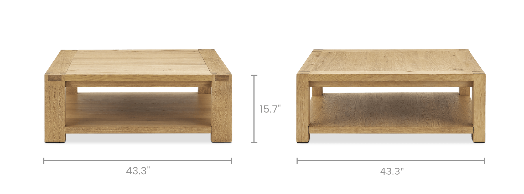 dimension of Bradley Square Coffee Table