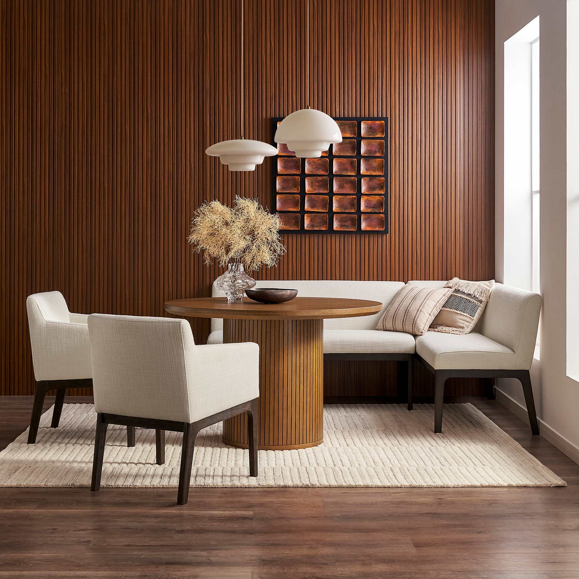 Elliot Performance Fabric U-Shape Banquette 2