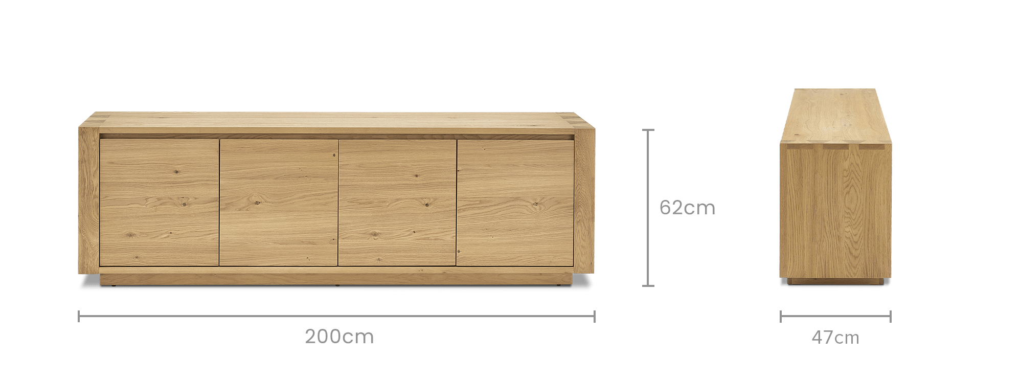 dimension of Bradley TV Unit
