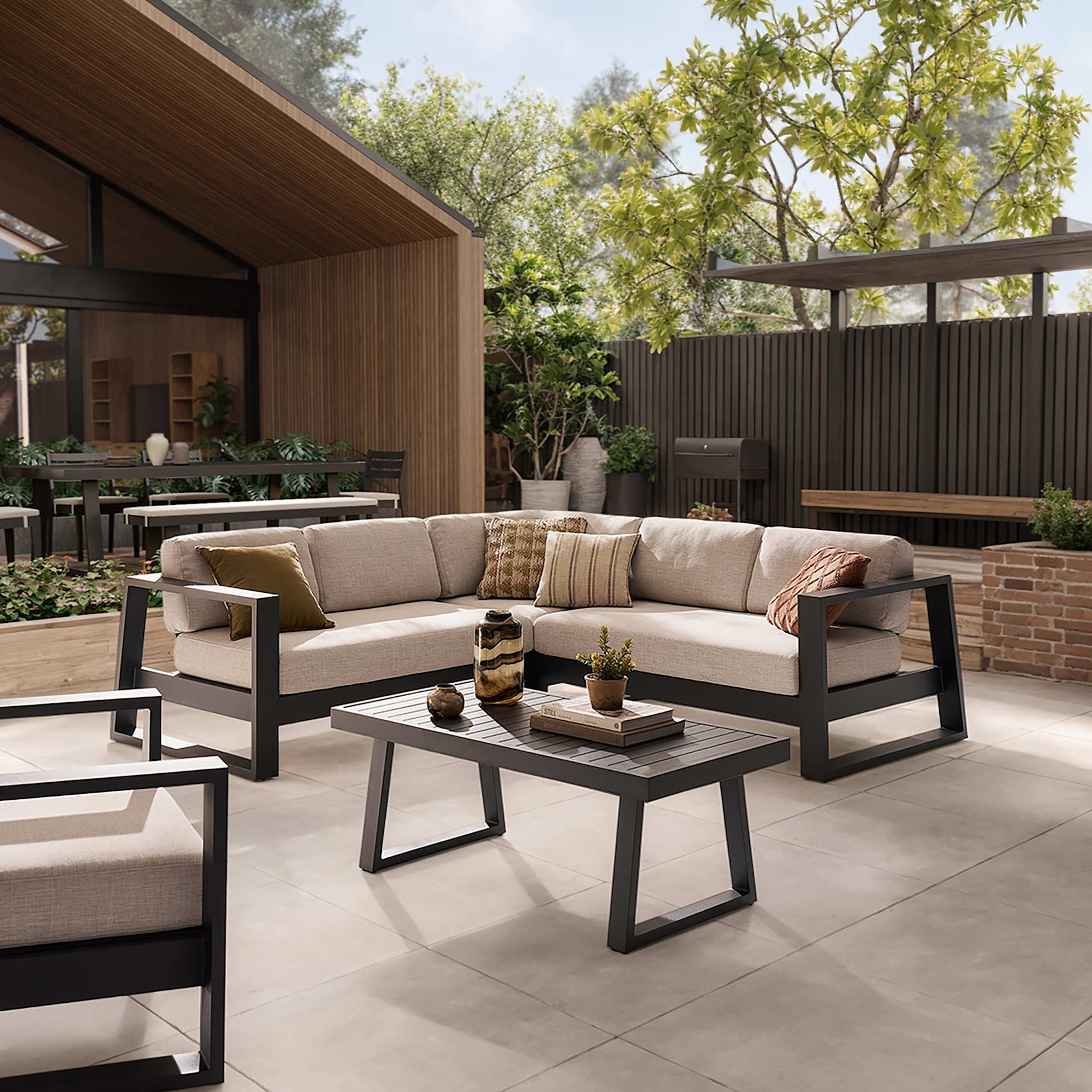 Rio Outdoor Corner Couch 1