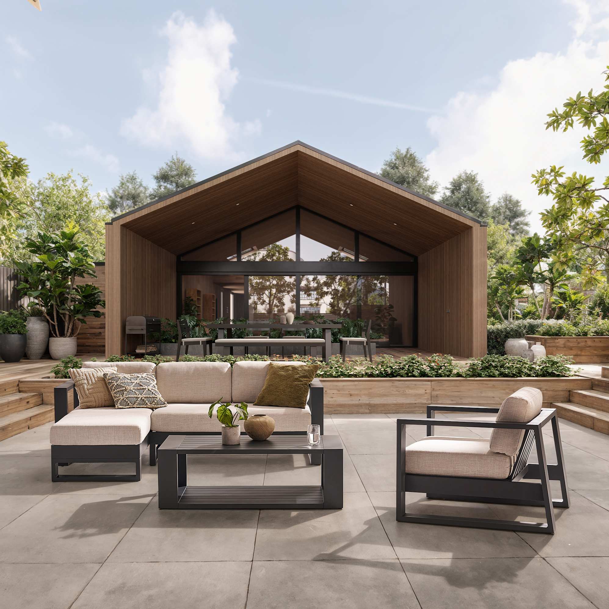 Rio Outdoor Rectangular Box Coffee Table 2