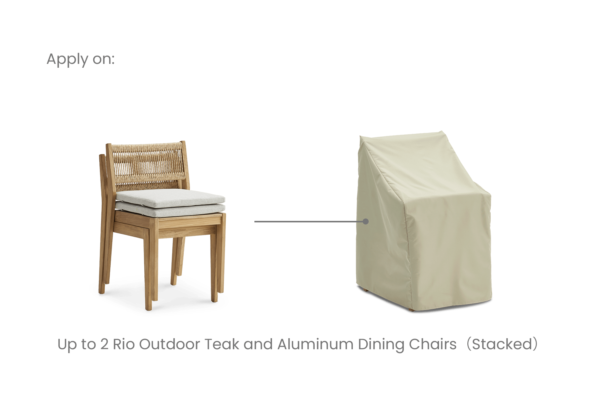 Rio Outdoor Dining Chair Cover 1